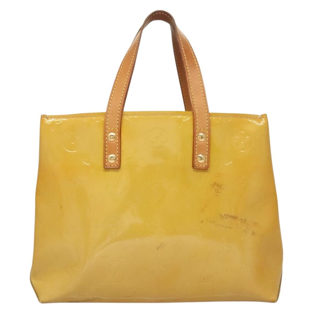 Louis Vuitton LOUIS VUITTON Monogram Vernis Reade PM Hand Bag Beige M91334 Size ONE SIZE - 13 Thumbnail