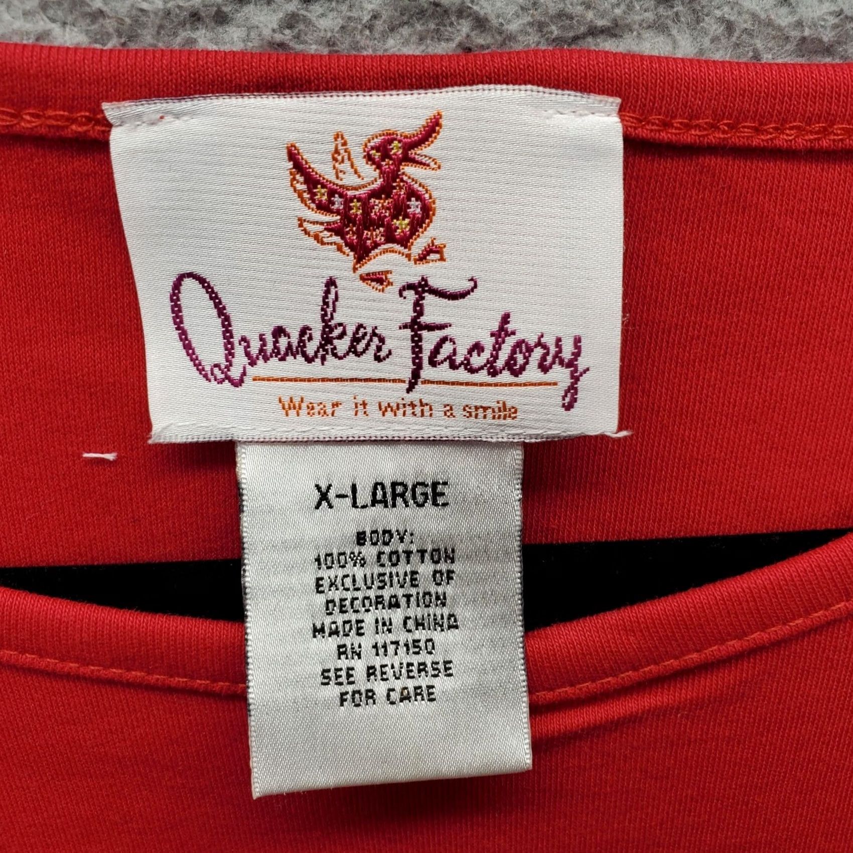 Quacker Factory Quacker Factory T-Shirt Womens XL Red Embroidered Christmas Snowman Pullover Size XL / US 12-14 / IT 48-50 - 5 Thumbnail