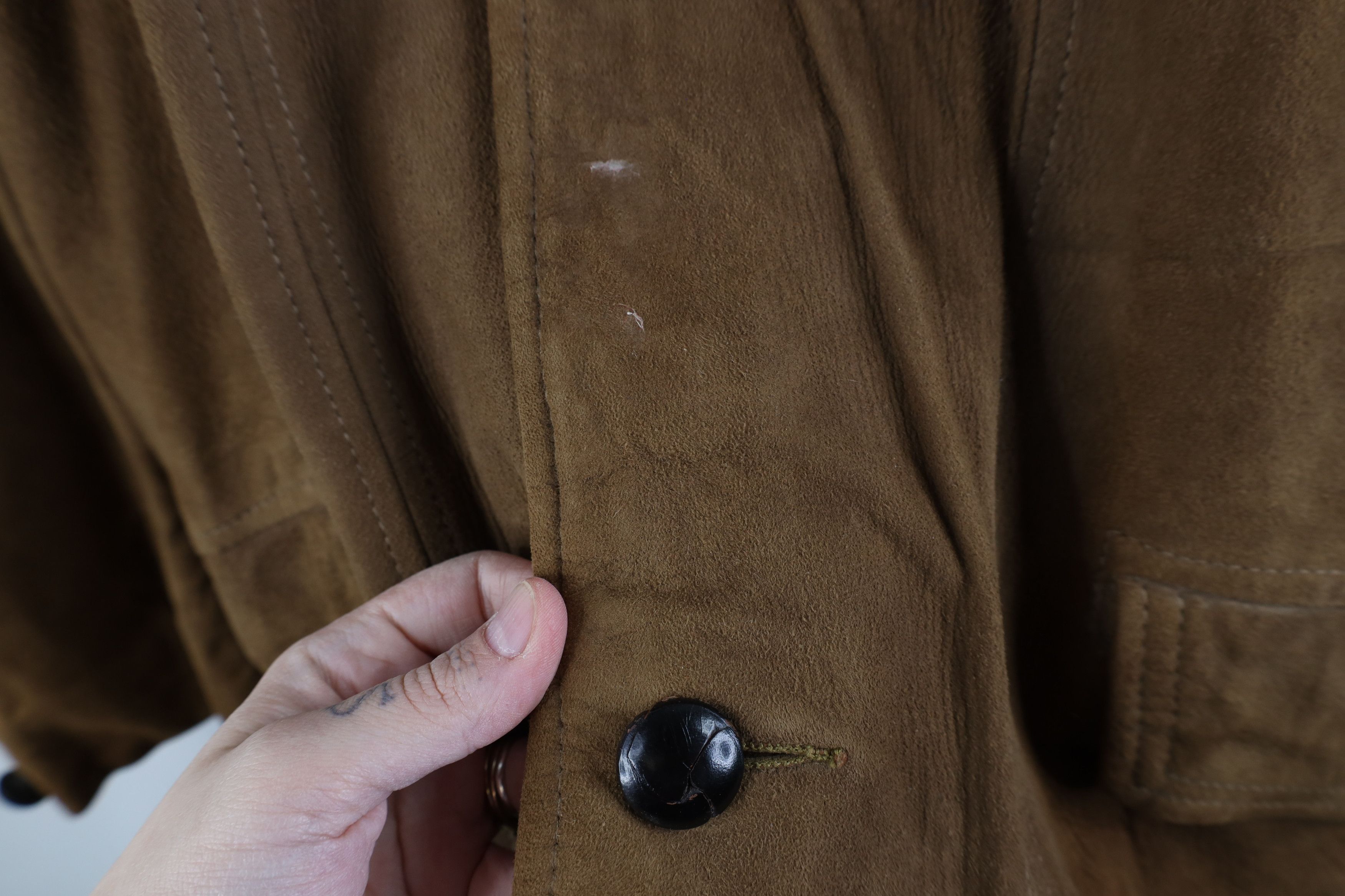 Vintage Vintage 70s Streetwear Leather Full Button Blazer Jacket USA Size US XL / EU 56 / 4 - 4 Thumbnail