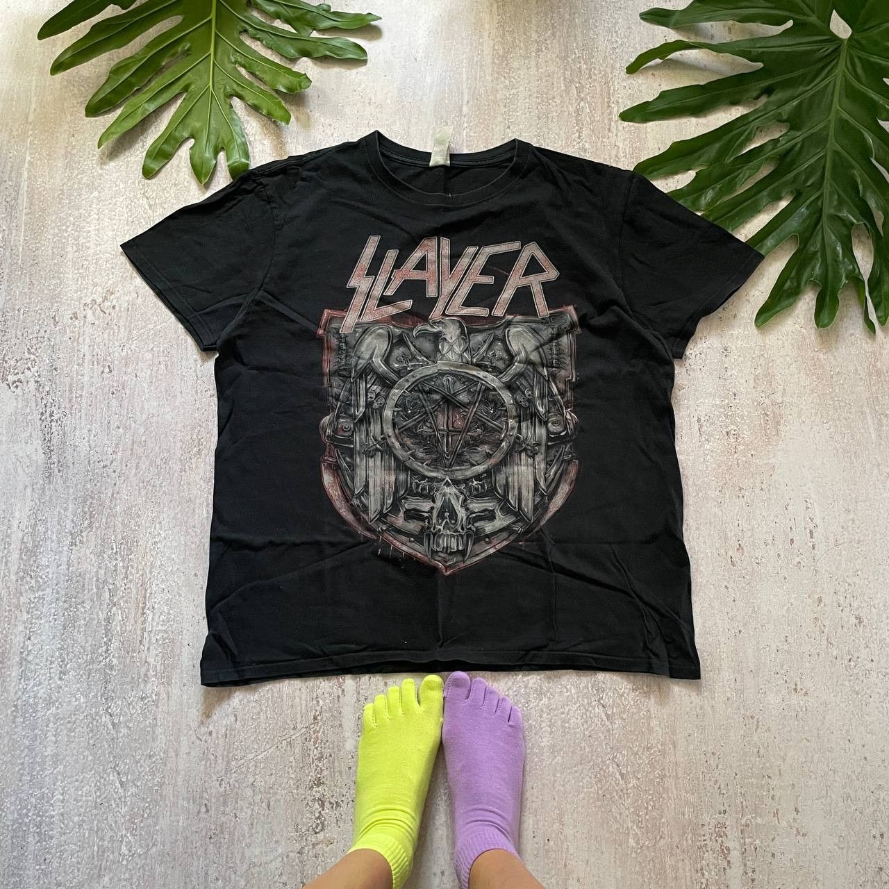 Band Tees VINTAGE Y2K SLAYER AMAZING FADED BOXY RARE T SHIRT 168 Size US L / EU 52-54 / 3 - 1 Thumbnail