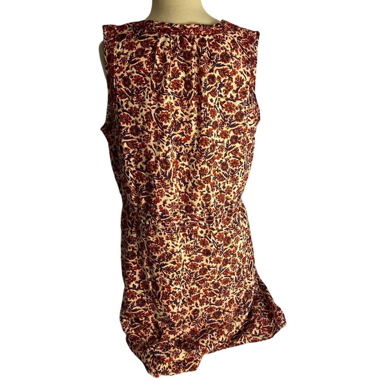 Lucky Brand Boho Festival Floral Sleeveless Mini Dress Lucky Brand M Size M / US 6-8 / IT 42-44 - 6 Thumbnail