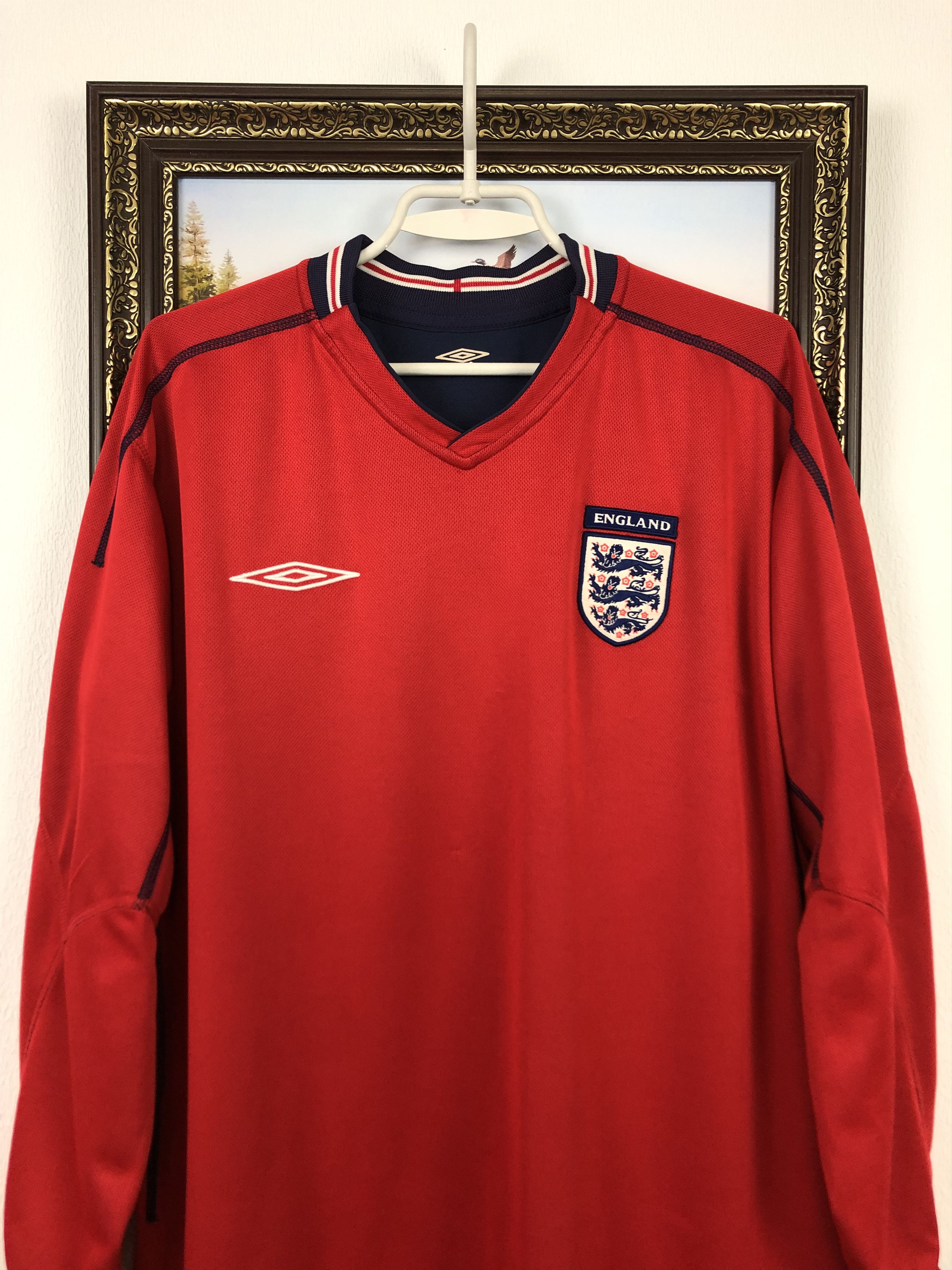 England football shirt 2002 Reversible Long Sleeve Jersey