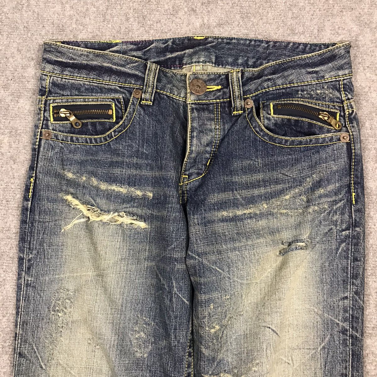 Japanese Brand Japaners Style denim Distressed pants Size US 28 / EU 44 - 5 Thumbnail