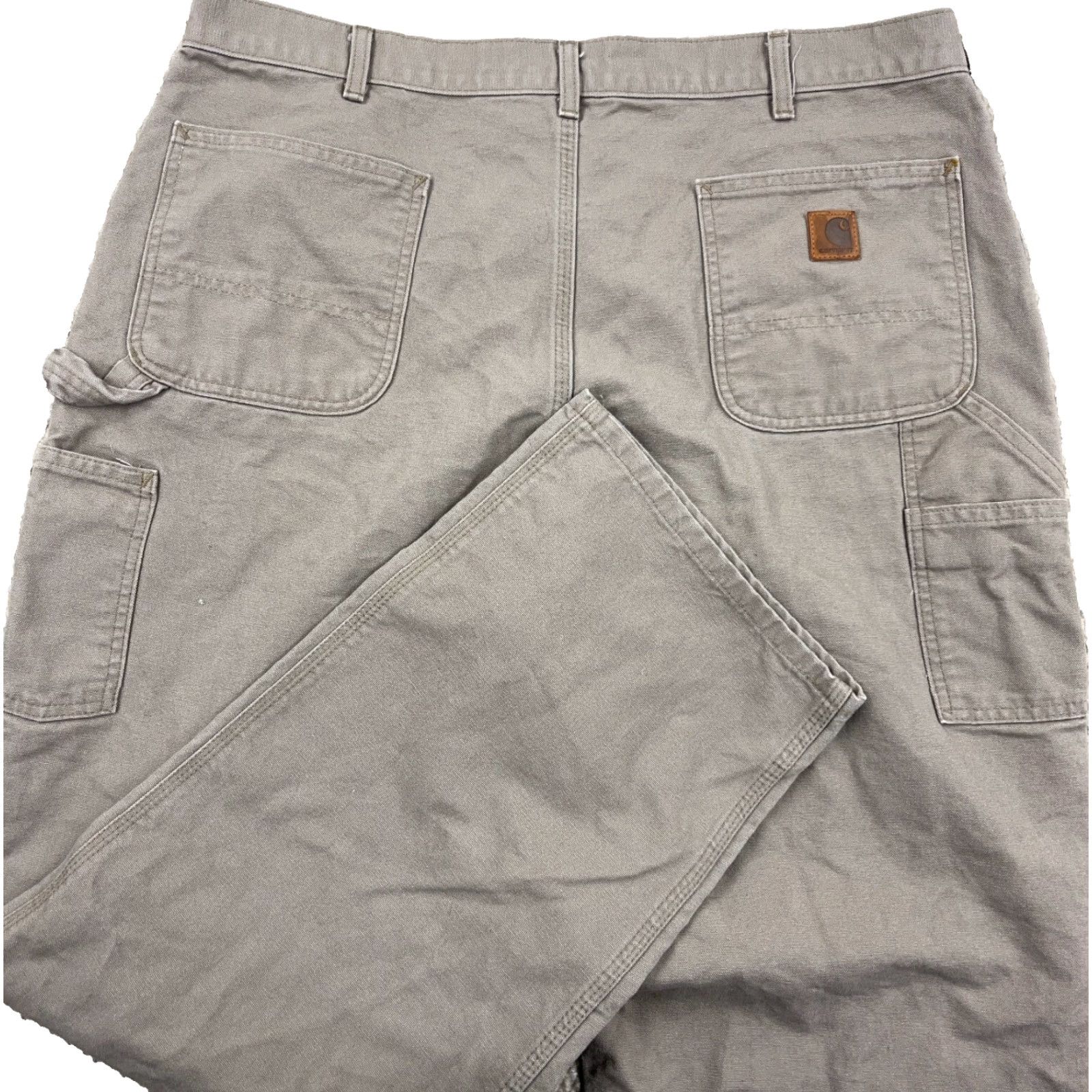 Carhartt Carhartt Pants Men 40x304 Tan Carpenter Canvas Jeans Work Wear Baggy B11 DES Size US 40 / EU 56 - 2 Thumbnail