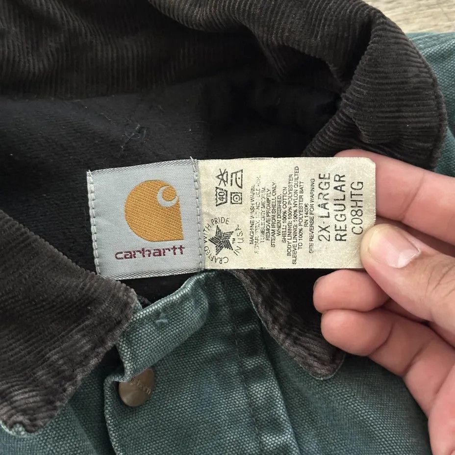 Carhartt Vintage Carhartt C08HTG Hunter Green Western Chore Coat Size US XXL / EU 58 / 5 - 4 Thumbnail