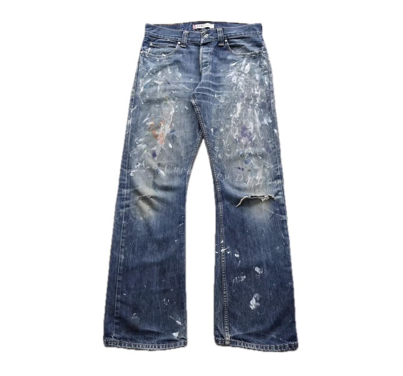 Levi's Vintage Levis 512 Distressed Denim Pants Size US 36 / EU 52 - 1 Thumbnail