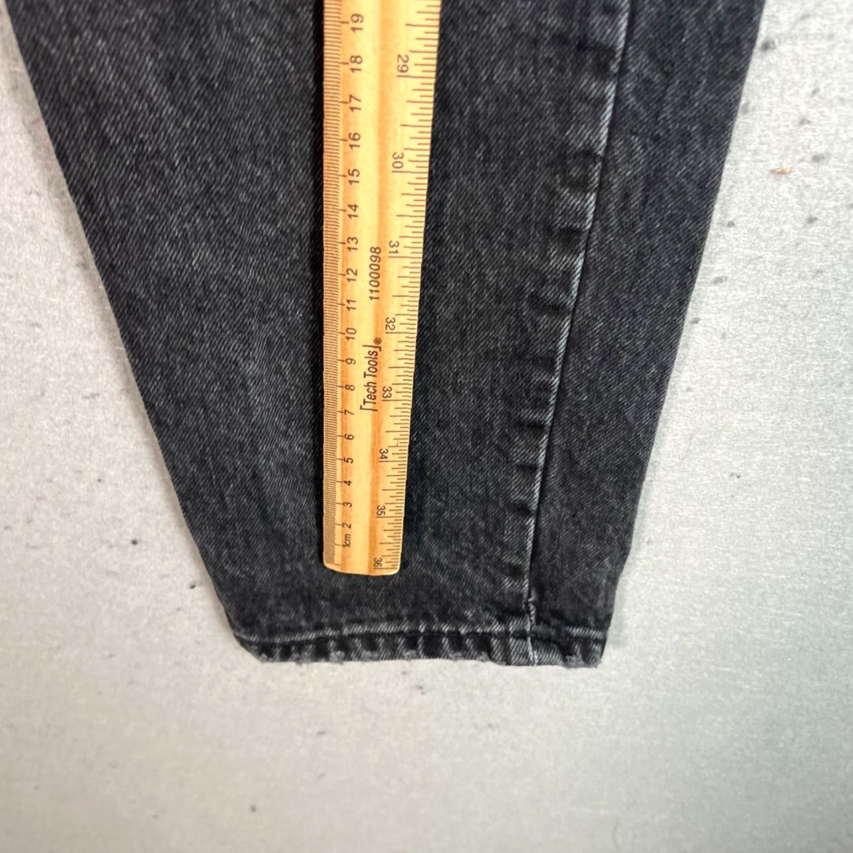 Zara Zara Jeans Women Black High-Waisted Distressed Mom 6 Denim Cotton 5-Pocket Design Vintage No Size 28" / US 6 / IT 42 - 6 Thumbnail