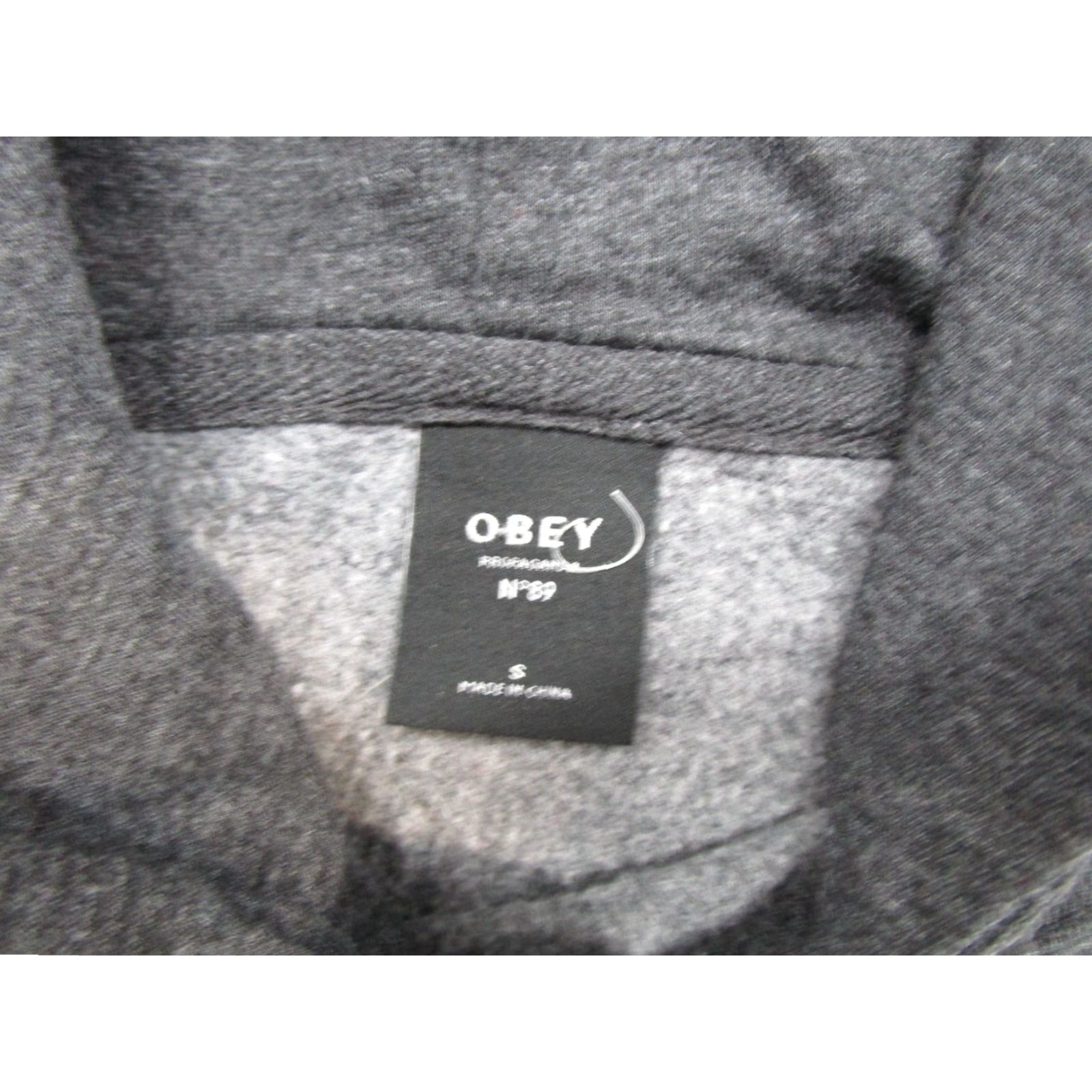 Obey VINTAGE OBEY Hoodie Sweatshirt Men S Gray Skater Pullover Long Sleeve Sports All Seasons Hooded Size US S / EU 44-46 / 1 - 3 Thumbnail