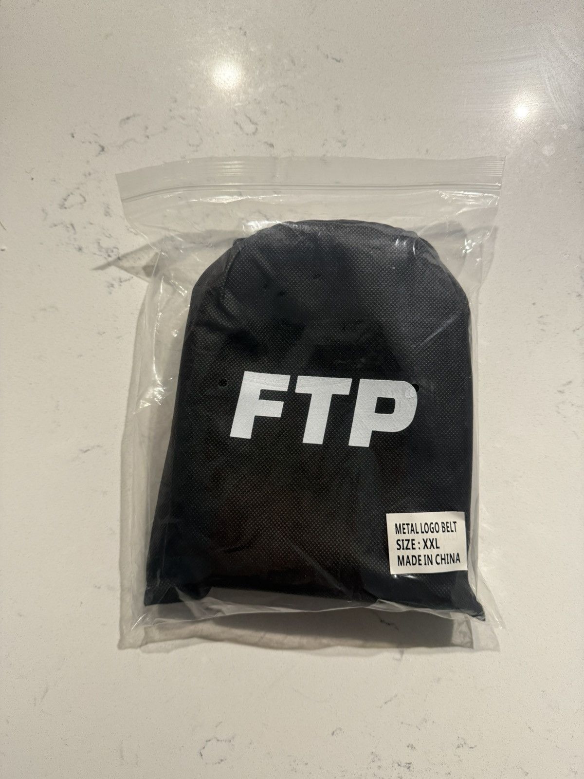 Fuck The Population Fuck The Population Metal Logo Italian Leather Belt - XXL Size 42 - 3 Thumbnail