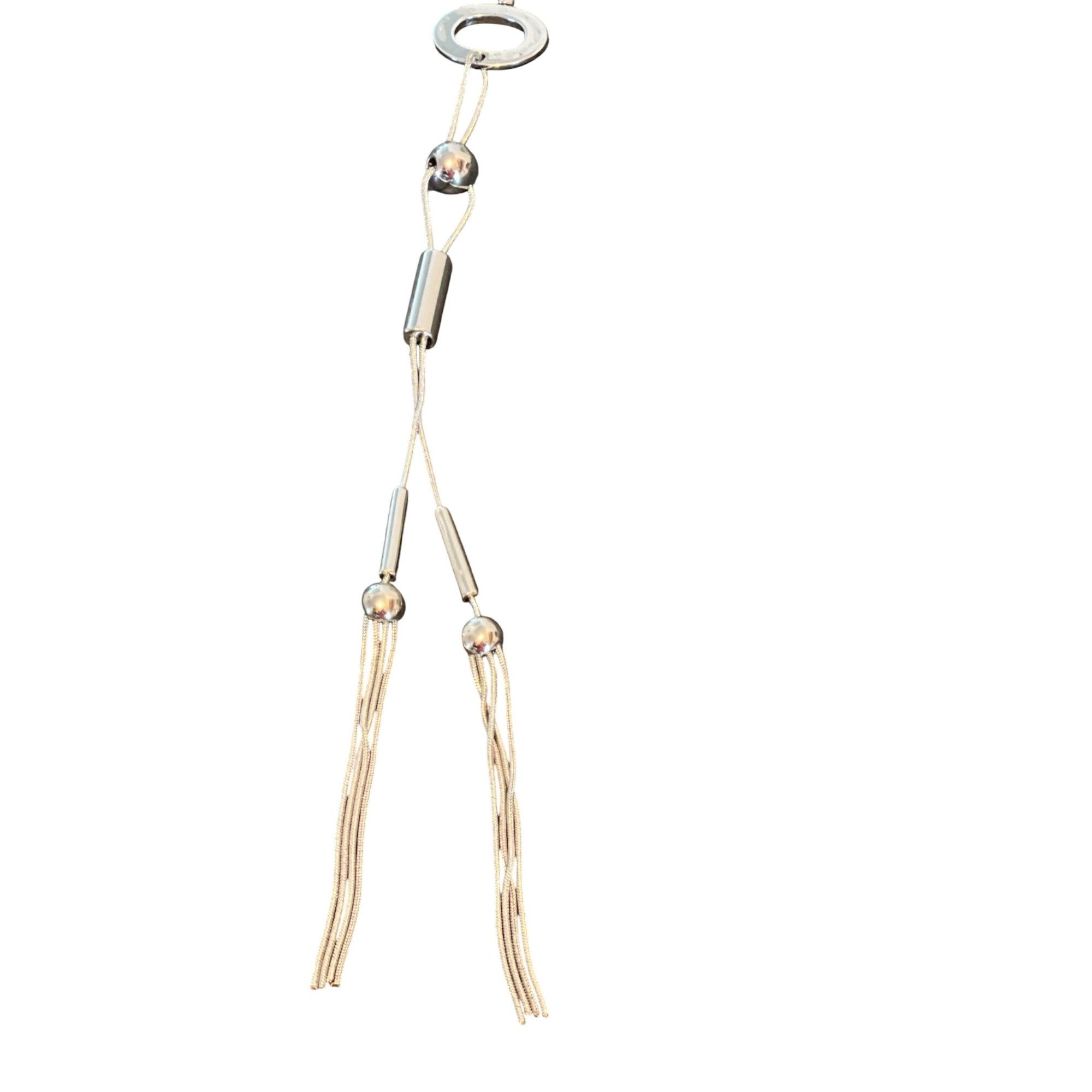 Chicos Chicos Silver Tone Long Necklace Articulated Choker Long Tas Size ONE SIZE - 4 Thumbnail
