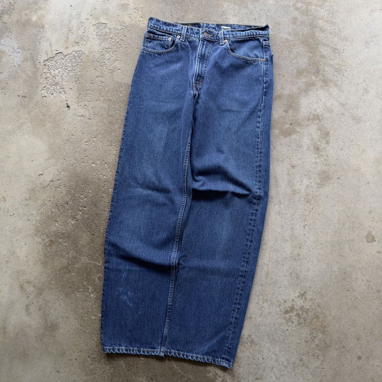 Vintage Vintage 90s Levi's 550 Made in USA Jeans Dark Wash Size US 33 - 8 Thumbnail