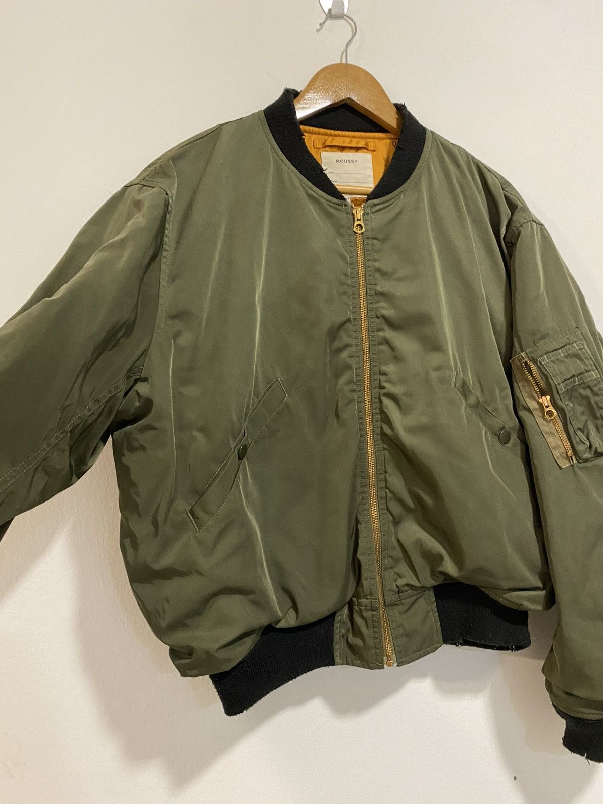 Vintage Vintage Moussy Military Style Bomber Jacket Size US M / EU 48-50 / 2 - 5 Thumbnail