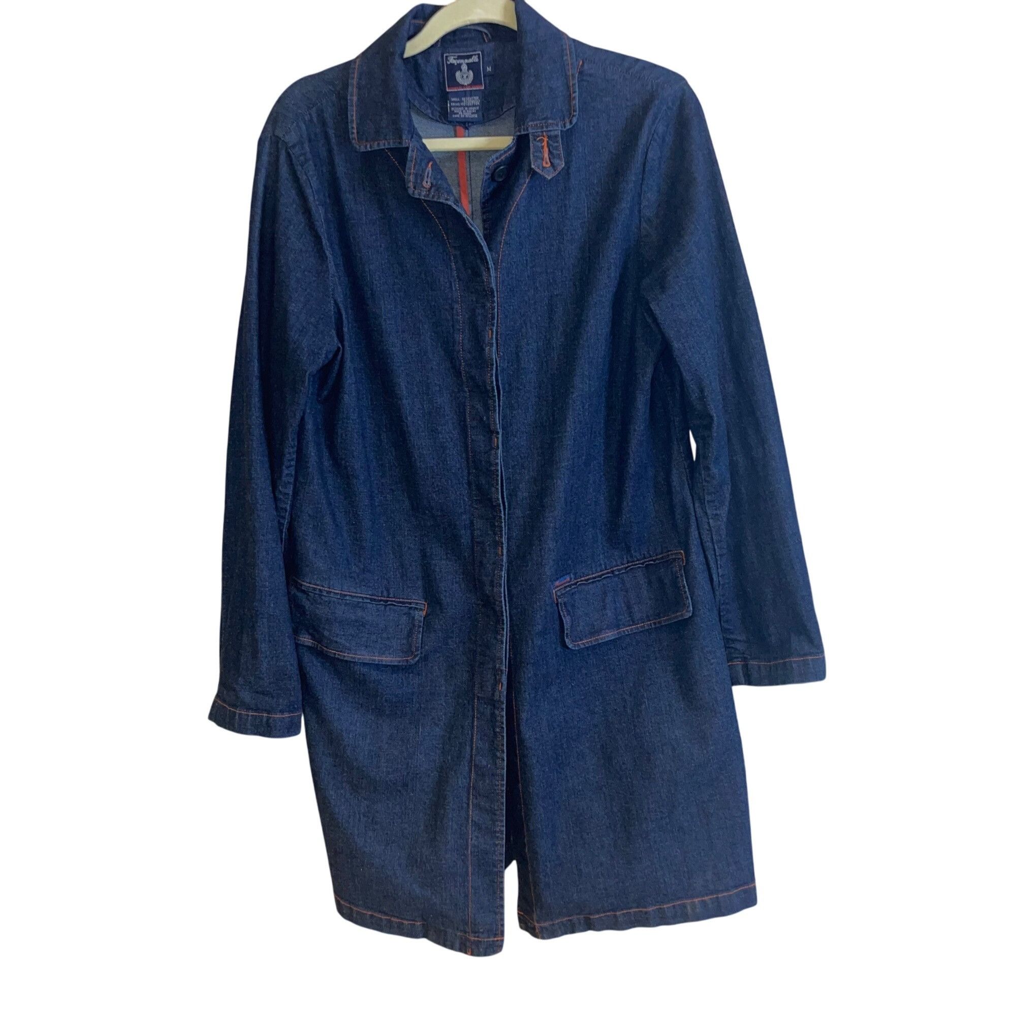 Faconnable Faconnable Vintage Womens Coat Size Medium Blue Size M / US 6-8 / IT 42-44 - 9 Thumbnail