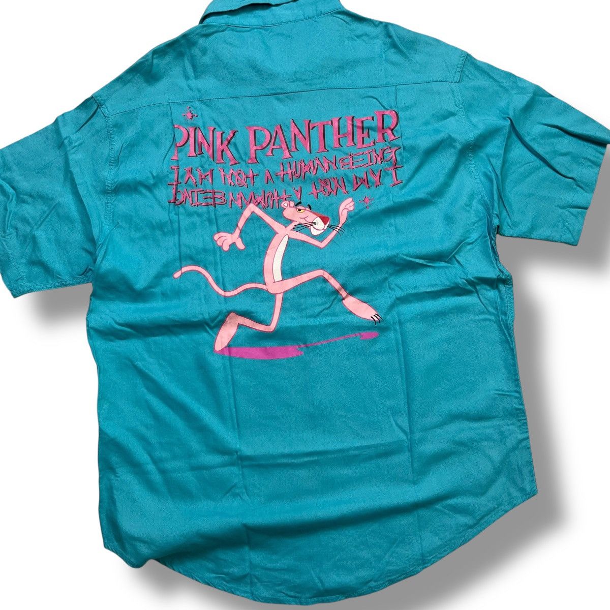 I Am Not A Human Being Pink Panther short sleeve button ups shirt Size US S / EU 44-46 / 1 - 1 Thumbnail