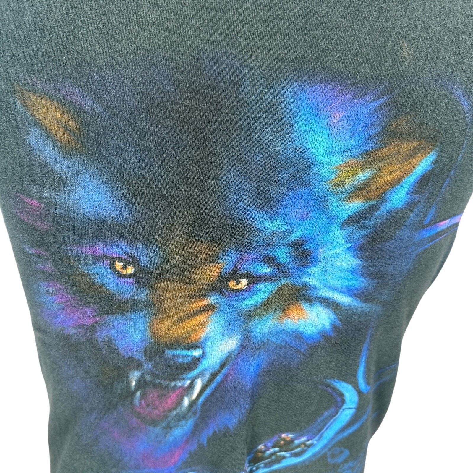 Lee VTG The Big Bad Wolf Busch Gardens T-Shirt Men’s Small Green Size US S / EU 44-46 / 1 - 2 Thumbnail