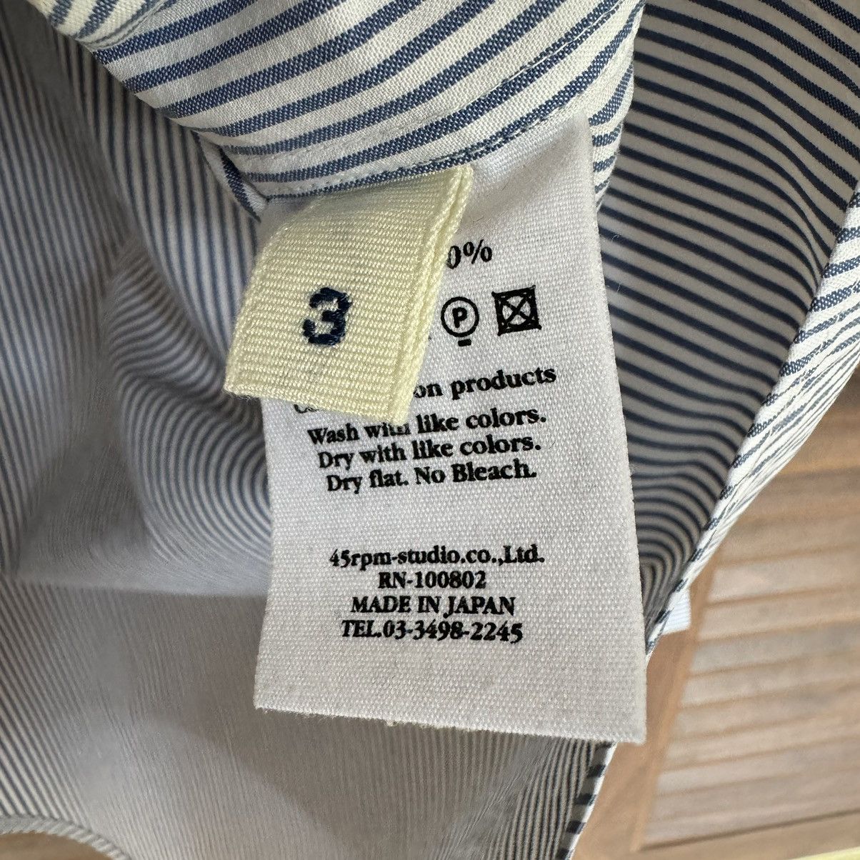 45rpm × Designer × Japanese Brand 45rpm Joubu De Nagamochi Button Up Size M / US 6-8 / IT 42-44 - 7 Thumbnail