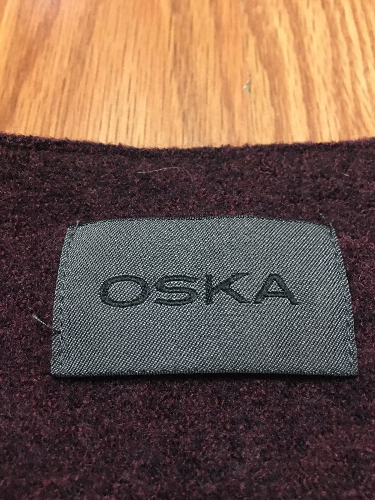 Designer OSKA Boiled Virgin Wool Vest Gillet Size 1 Size M / US 6-8 / IT 42-44 - 7 Thumbnail