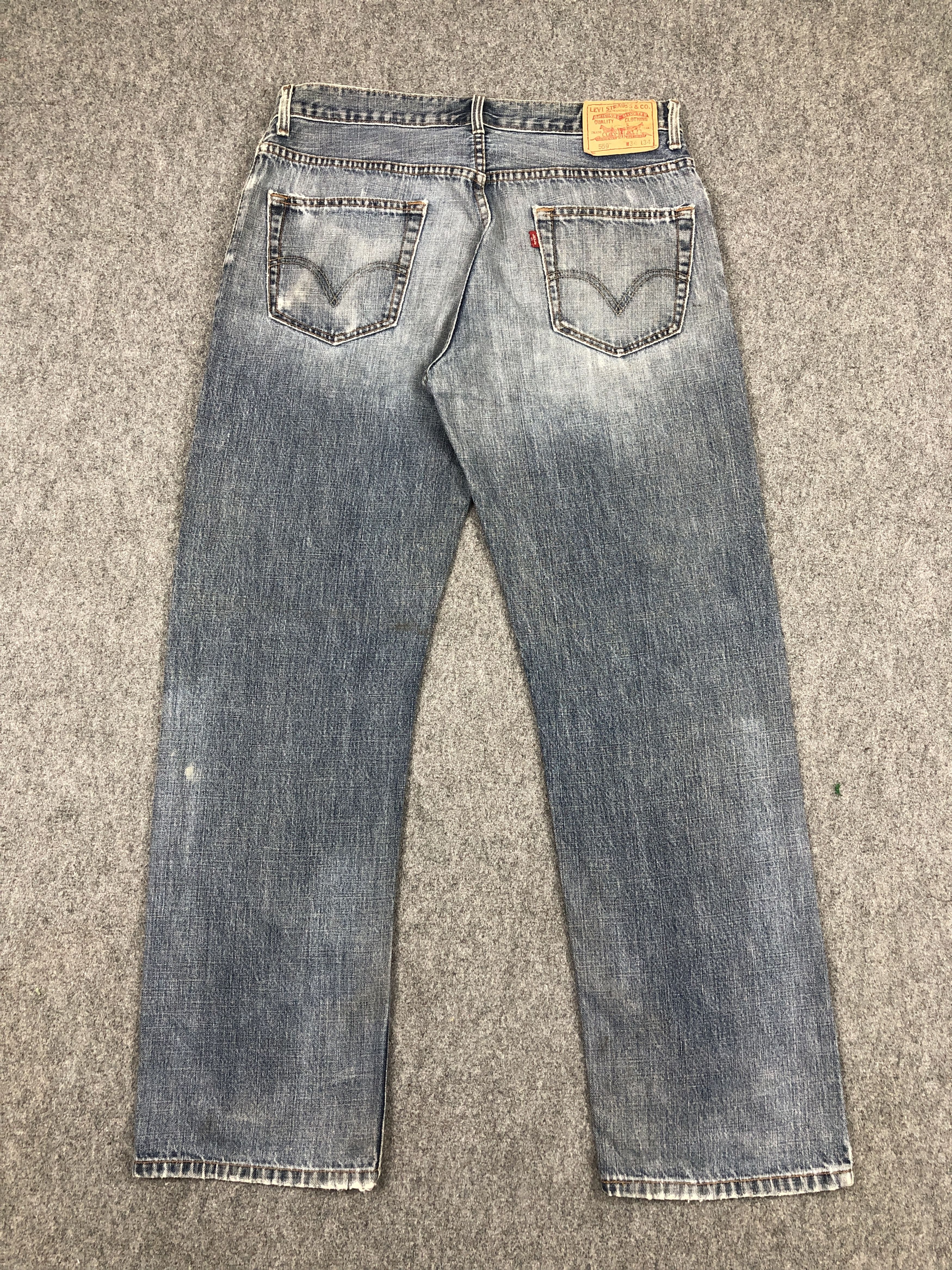 Levi's Vintage Levis 559 Faded Blue Jeans DP2368 Size US 34 / EU 50 - 3 Thumbnail