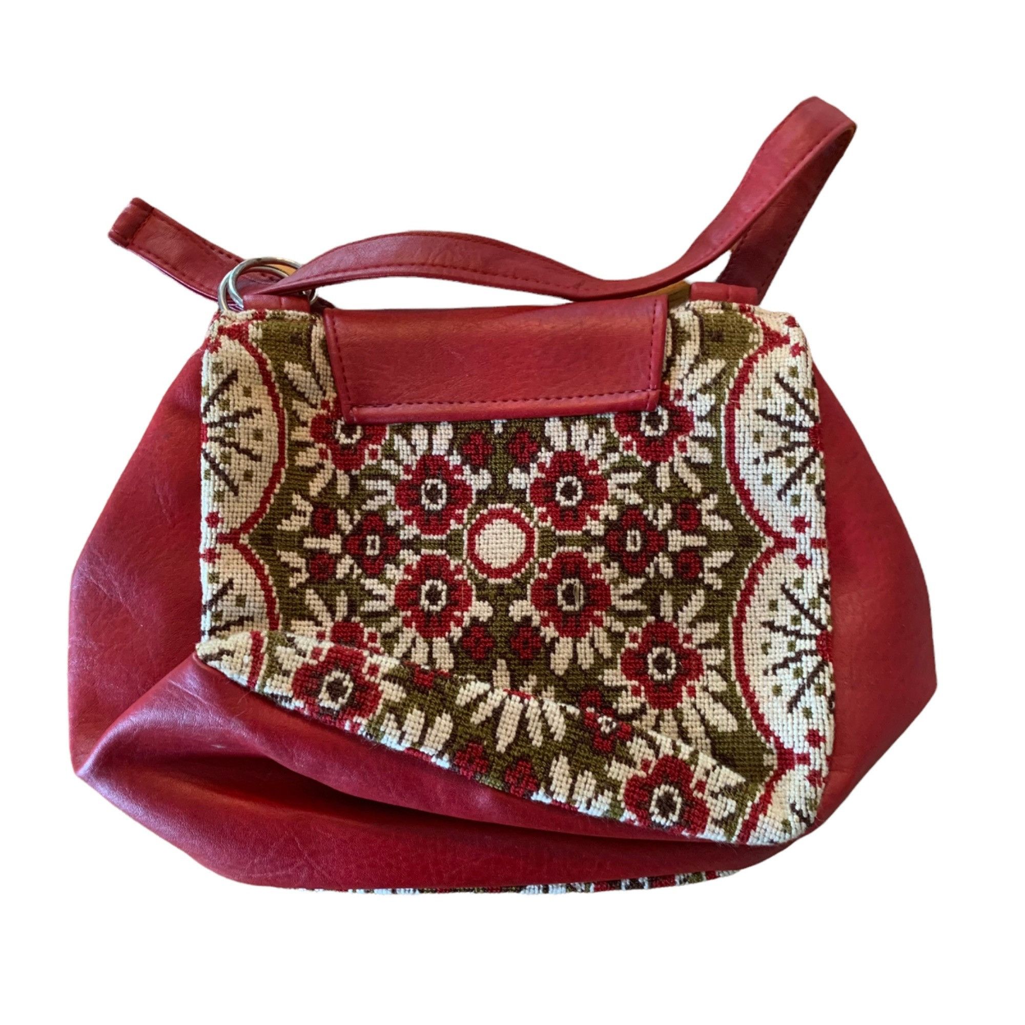 Vintage Vintage Floral Needlepoint Grannycore Purse Size ONE SIZE - 5 Thumbnail