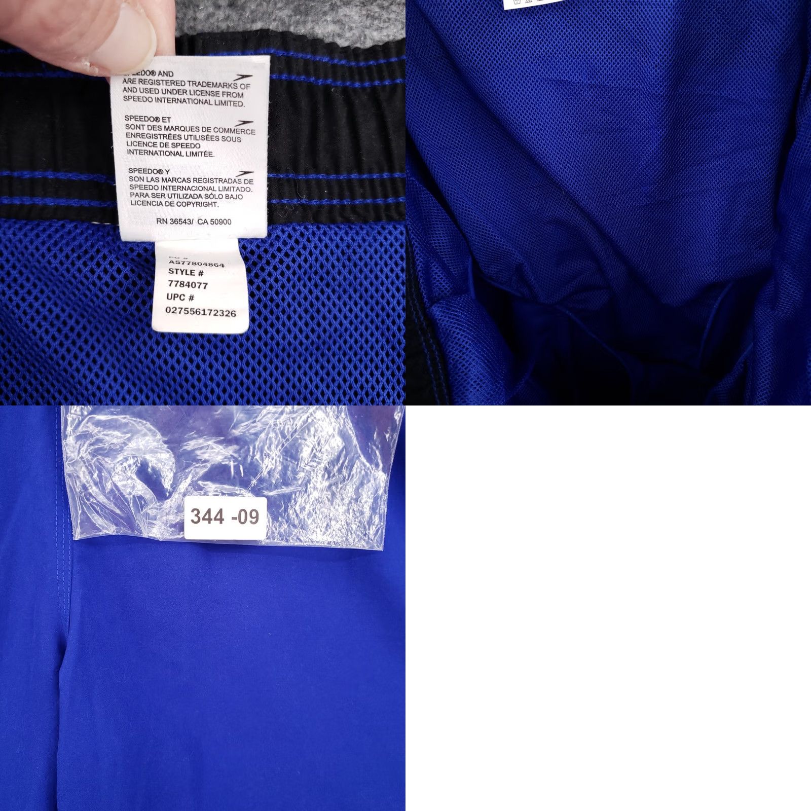 Speedo Speedo Mens Swim Trunks Shorts Blue Marina Sport Volley Boardshorts Surf 2XL XXL Size US 39 - 9 Thumbnail
