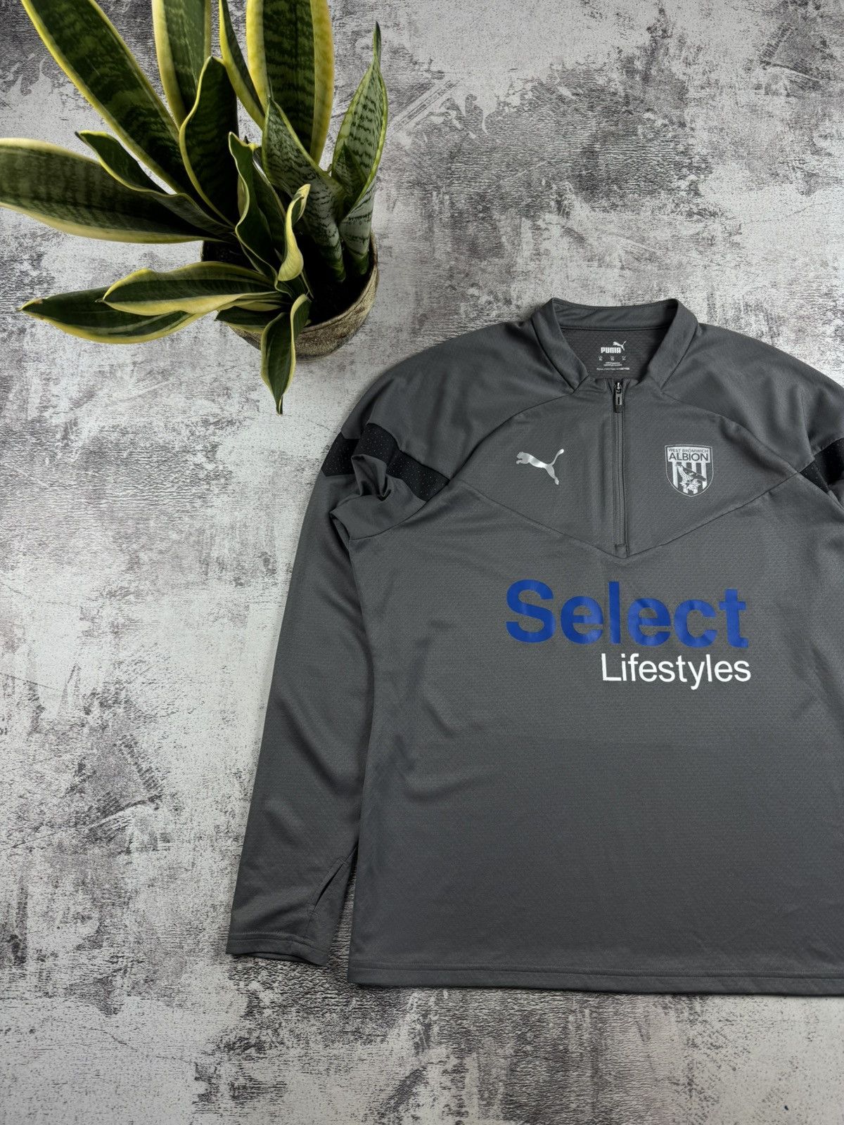 Puma #10 West Bromwich FC Albion Issue LongSleeve Puma Soccer Football Jersey T Shirt Size US XL / EU 56 / 4 - 3 Thumbnail