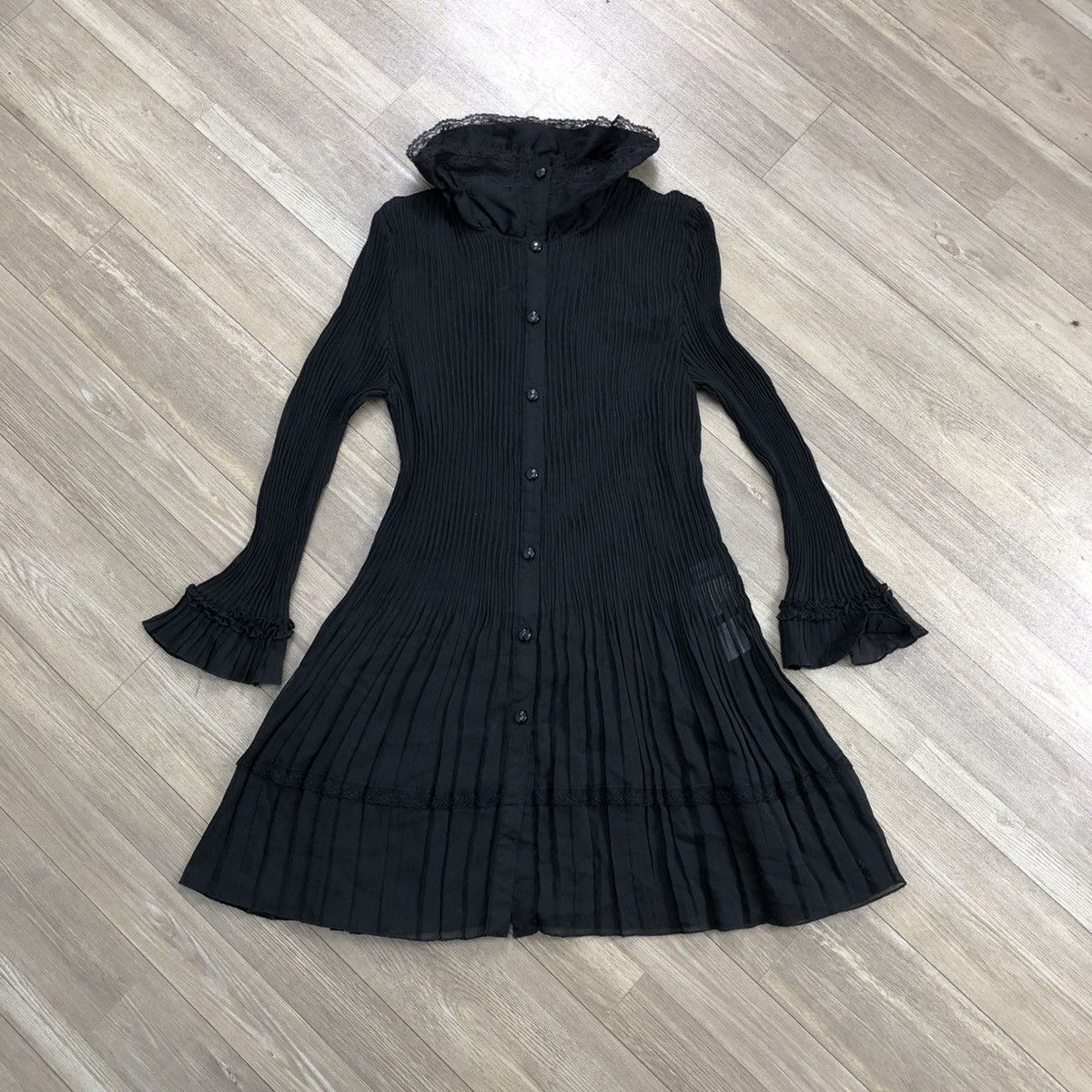 Japanese Brand × Vintage Issey Miyake Pleats Please Inspired Evercube Dress Button Up Size M / US 6-8 / IT 42-44 - 1 Thumbnail