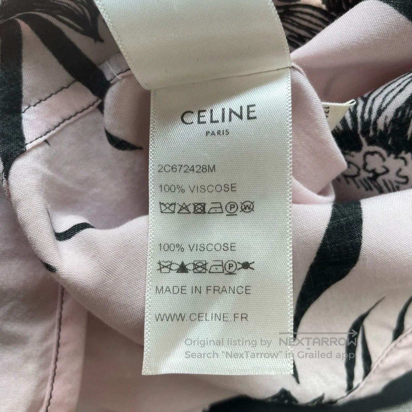 Celine Celine Pink King Protea Print Hawaiian Shirt. Size US M / EU 48-50 / 2 - 6 Thumbnail