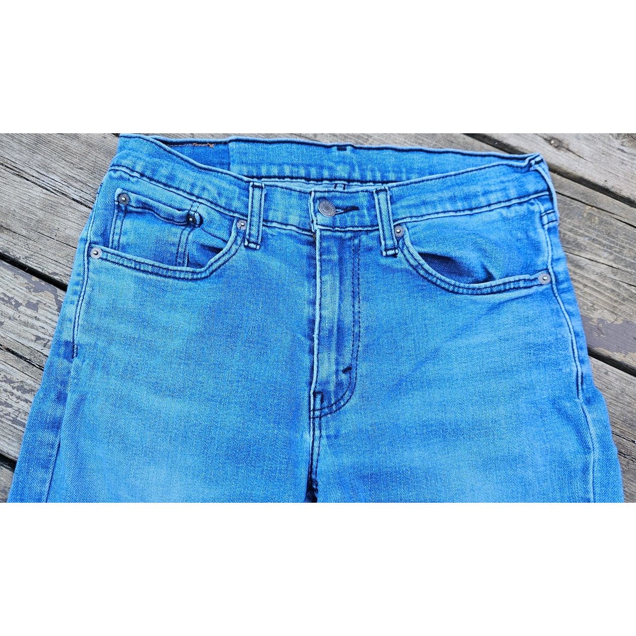 Levi's Men's Levi's Jeans 514, 32 x 34, Gently Worn, Light Wash Size US 32 / EU 48 - 4 Thumbnail