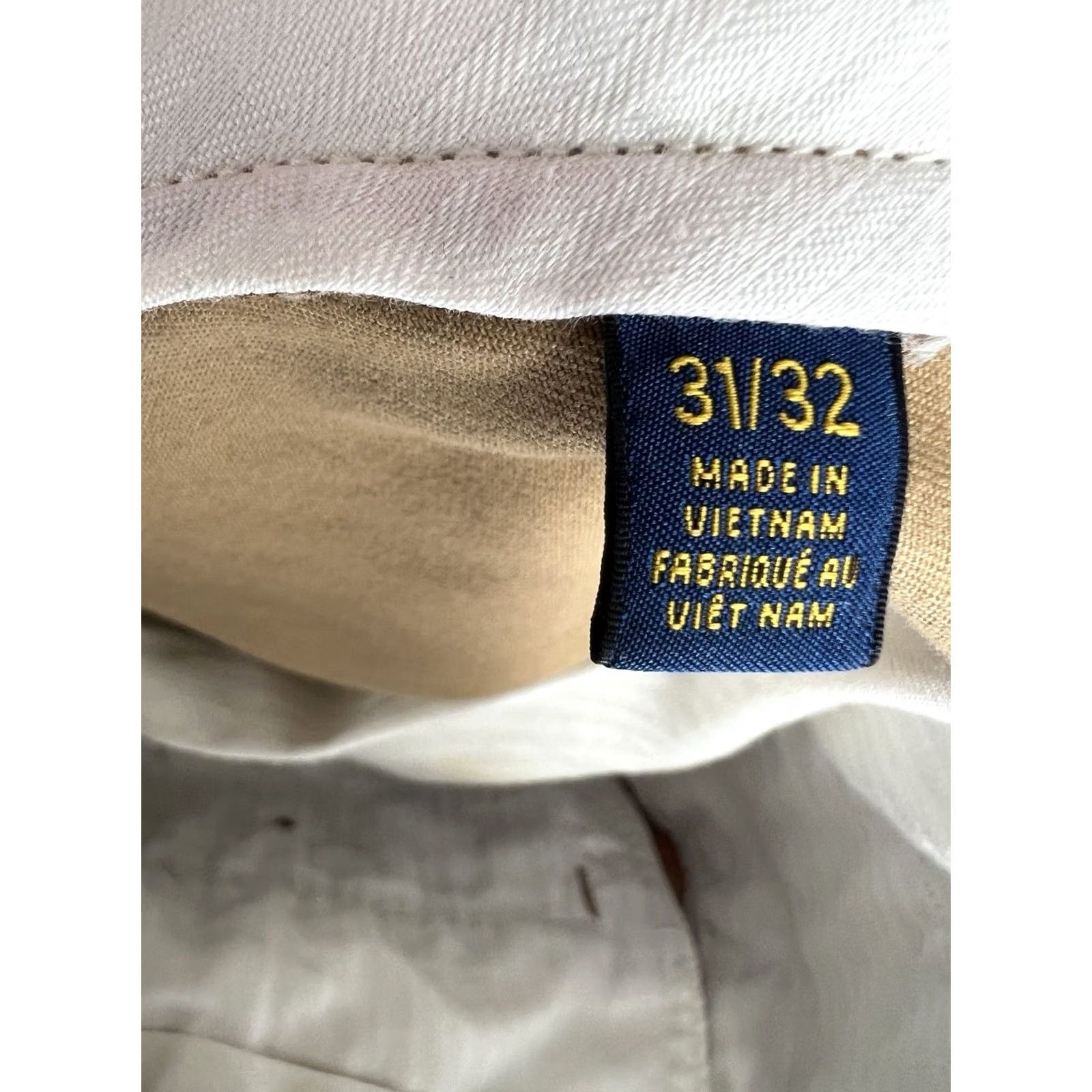 Polo Ralph Lauren Polo Ralph Lauren Chino Pants Men's Beige Cotton Twill Flat Front Straight Leg 32x30 Regular Fit Size US XS / EU 42 / 0 - 6 Thumbnail