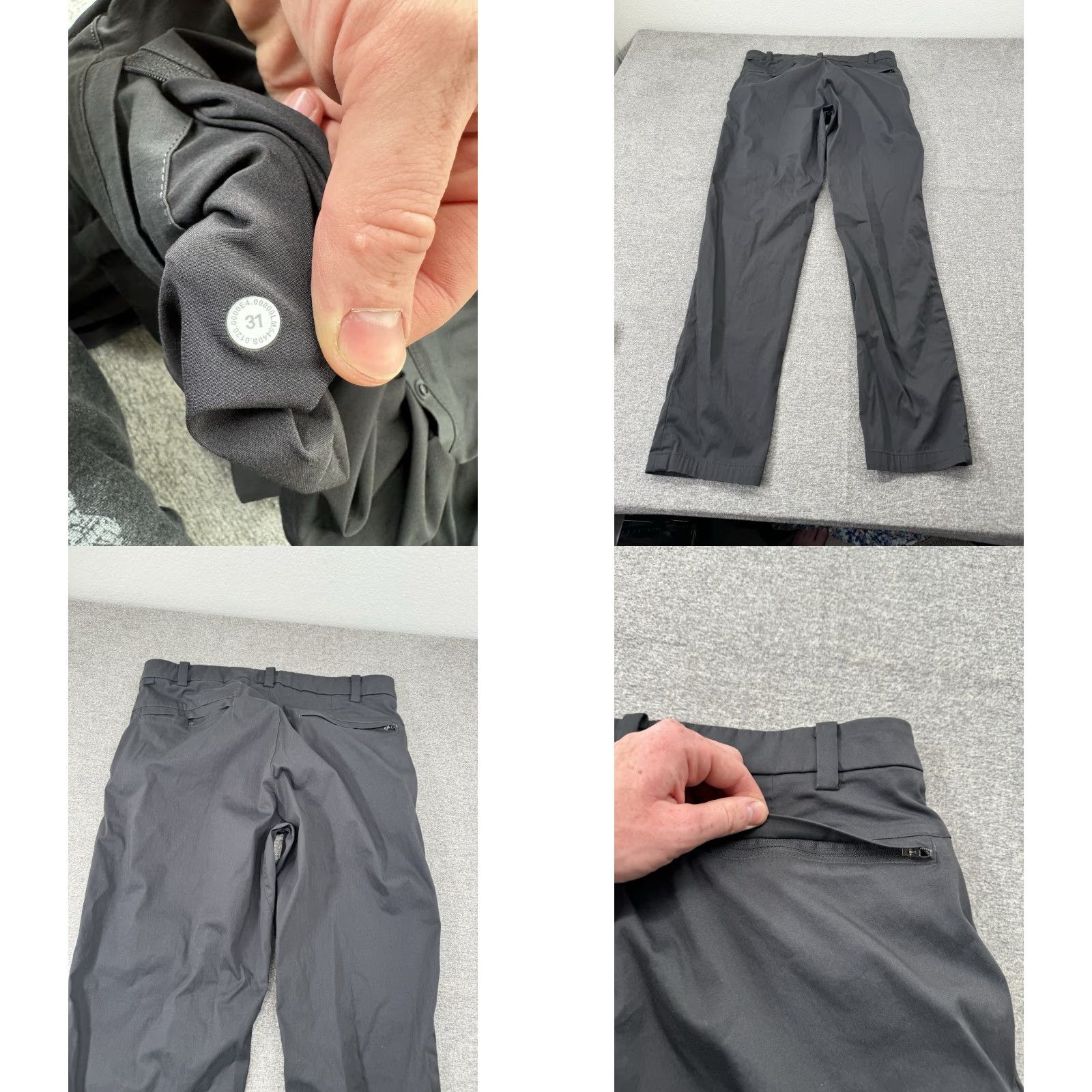 Lululemon LULULEMON MEN'S COMMISSION PANT CLASSIC 32x31 Gray Size-31 Size US 31 - 8 Thumbnail