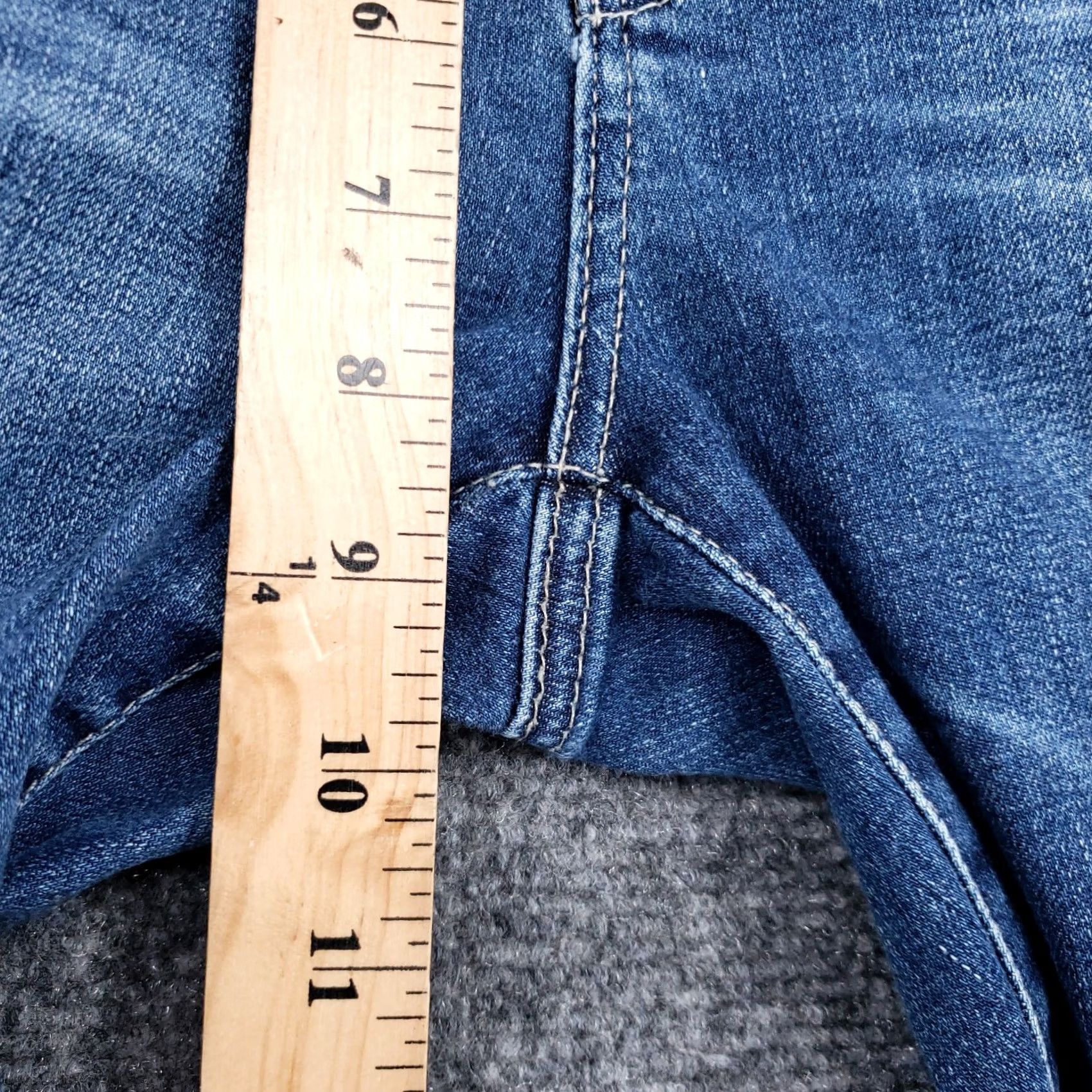 Denime Adelyn Goldschmeid Jegging Womens 28 x 28 Legging Angle Mid Rise Blue Denim Size 28" / US 6 / IT 42 - 6 Thumbnail