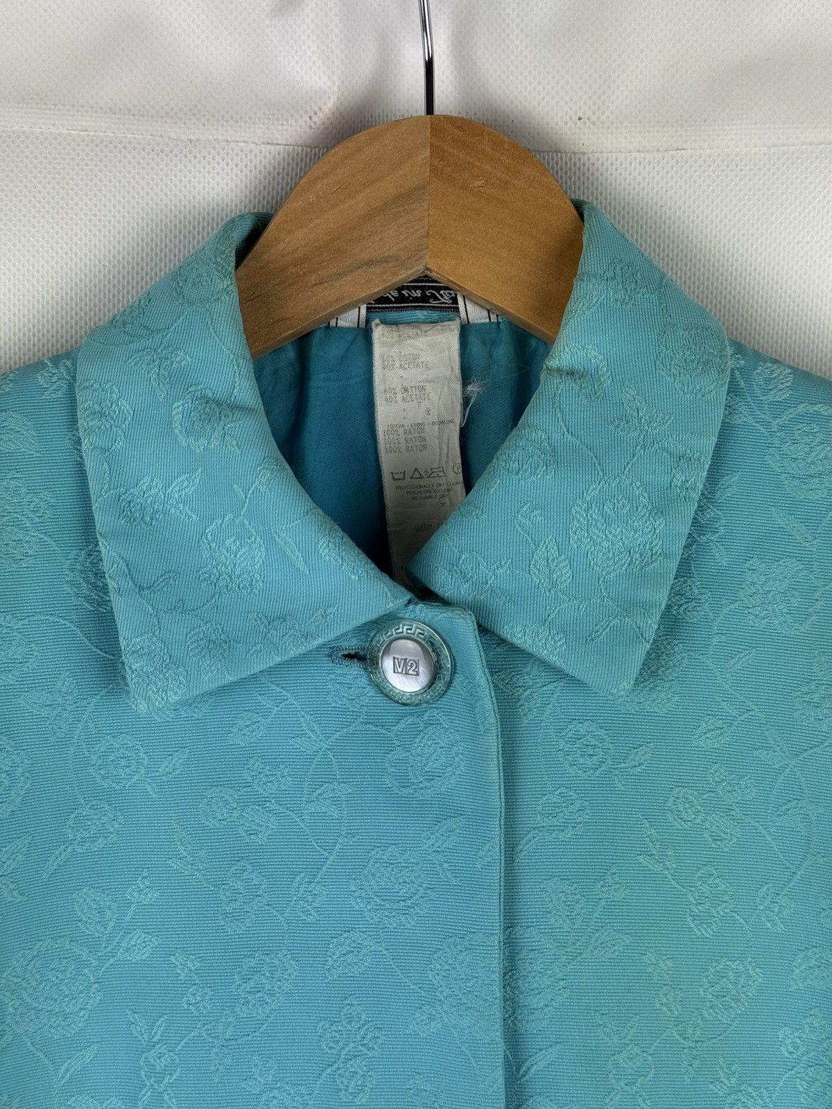 Versace Versace Classic V2 S/S VTG Japanese Floral Blazer Jacket Size M / US 6-8 / IT 42-44 - 9 Thumbnail