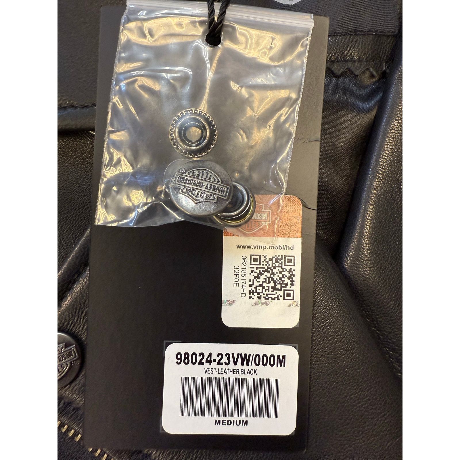 Harley Davidson HARLEY-DAVIDSON WOMEN'S LEATHER VEST MEDIUM BLACK 98024-23VW Size M / US 6-8 / IT 42-44 - 4 Thumbnail