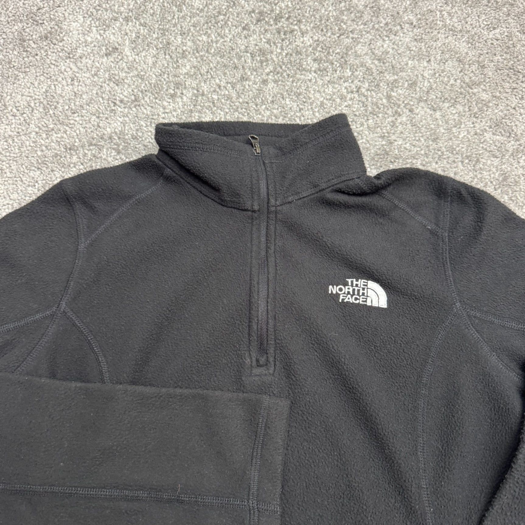 The North Face The North Face Jacket Womens Medium Black Glacier Fleece 1/4 Zip Outdoor TKA100 Size M / US 6-8 / IT 42-44 - 3 Thumbnail