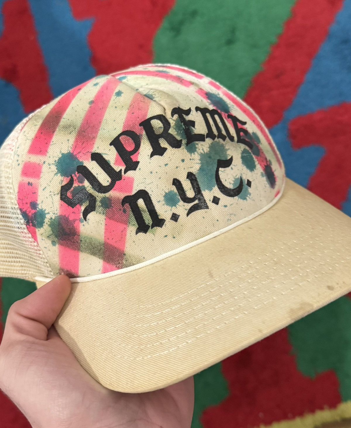 Supreme 1/1 Rammellzee Hand Painted Hat