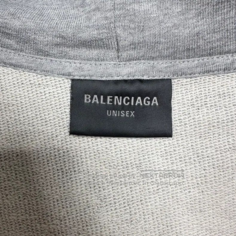 Balenciaga Balenciaga Gray distressed zipper hooded sweater jacket Size US L / EU 52-54 / 3 - 8 Thumbnail