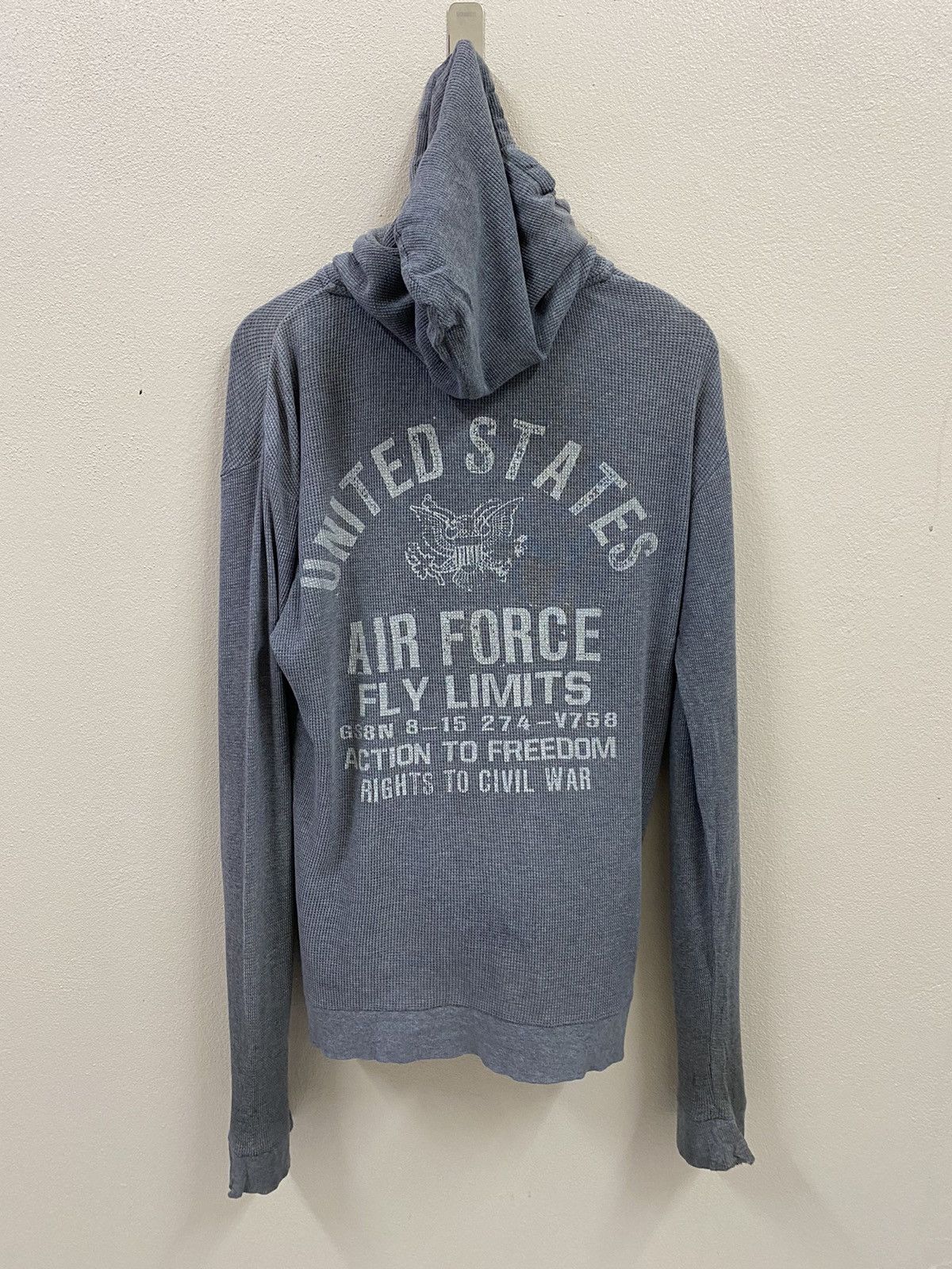 Avirex × Vintage Vintage Avirex Usaf Hoodie Strech Size US L / EU 52-54 / 3 - 1 Thumbnail