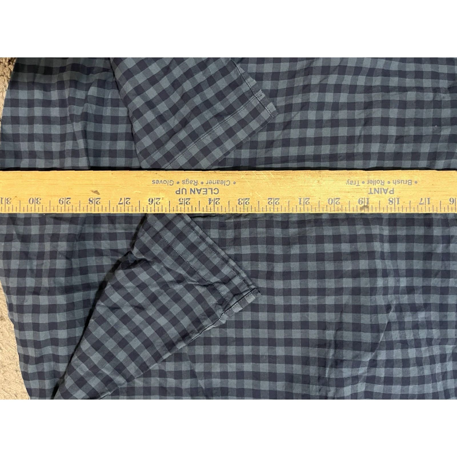 Tommy Hilfiger TOMMY HILFIGER Blue Check Slim Fit Button-Up Shirt Long Sleeve XL Mens Size US XL / EU 56 / 4 - 6 Thumbnail