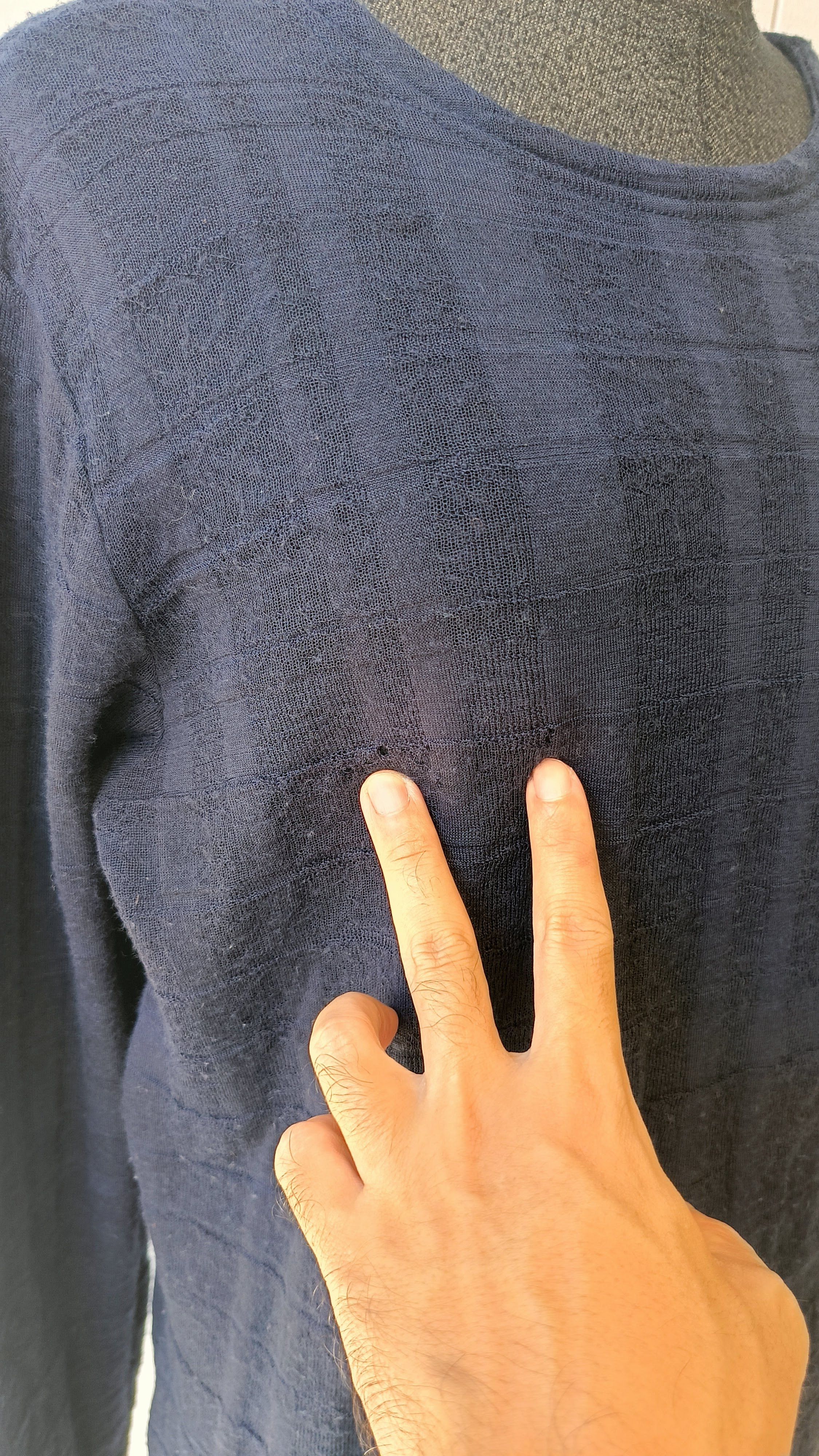 Issey Miyake Plantation Issey Miyake Japan indigo wool unisex tshirt Size M / US 6-8 / IT 42-44 - 16 Thumbnail
