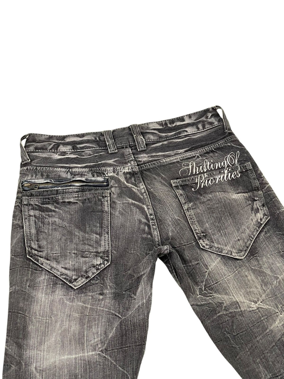 Japanese Brand Flare Jeans Jack Serika Faded Distress Boot Cut 8🟦9 Size US 29 - 16 Thumbnail