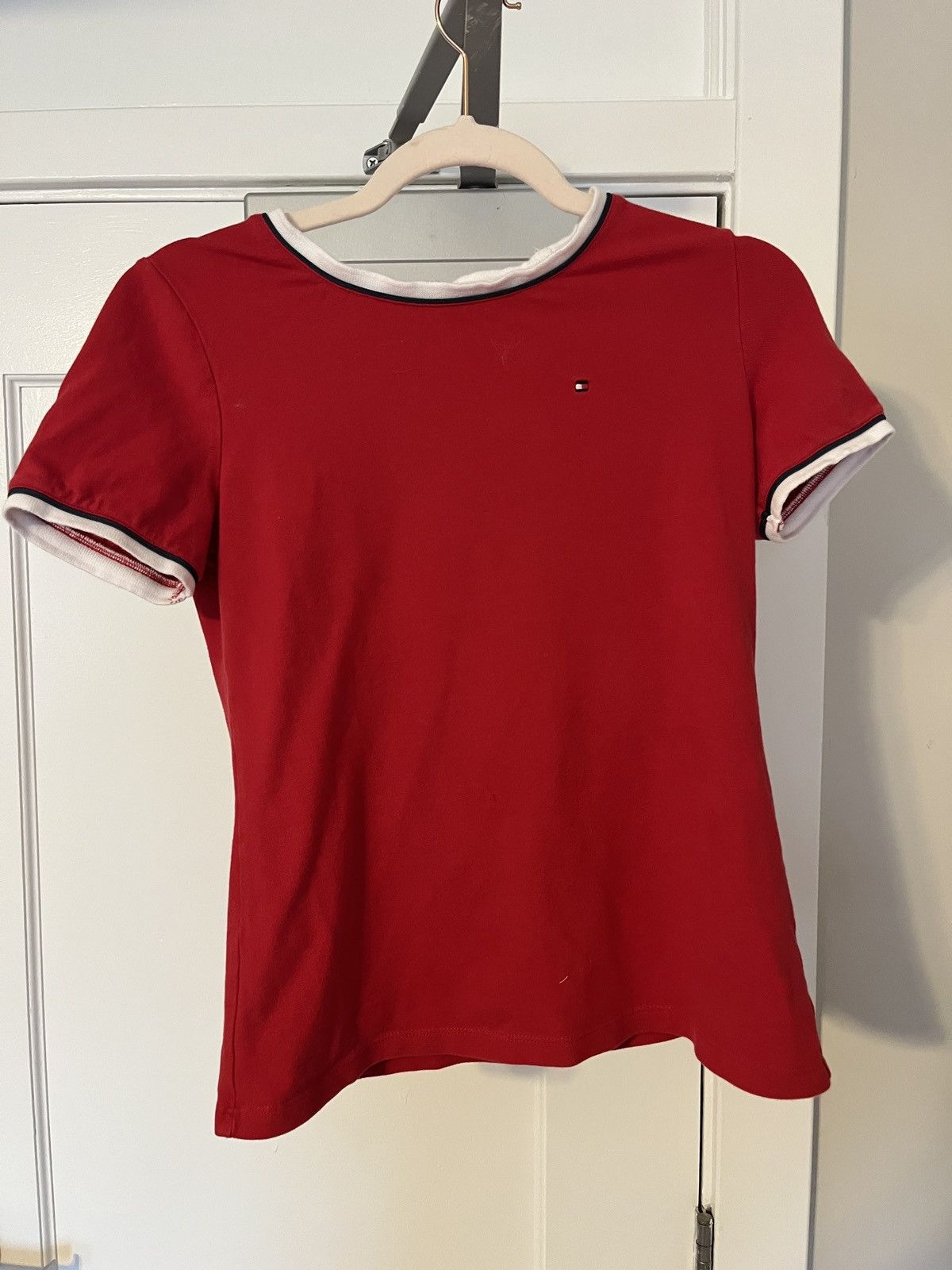 Tommy Hilfiger Tommy Hilfiger Red Ringer Tee Size XS / US 0-2 / IT 36-38 - 5 Thumbnail