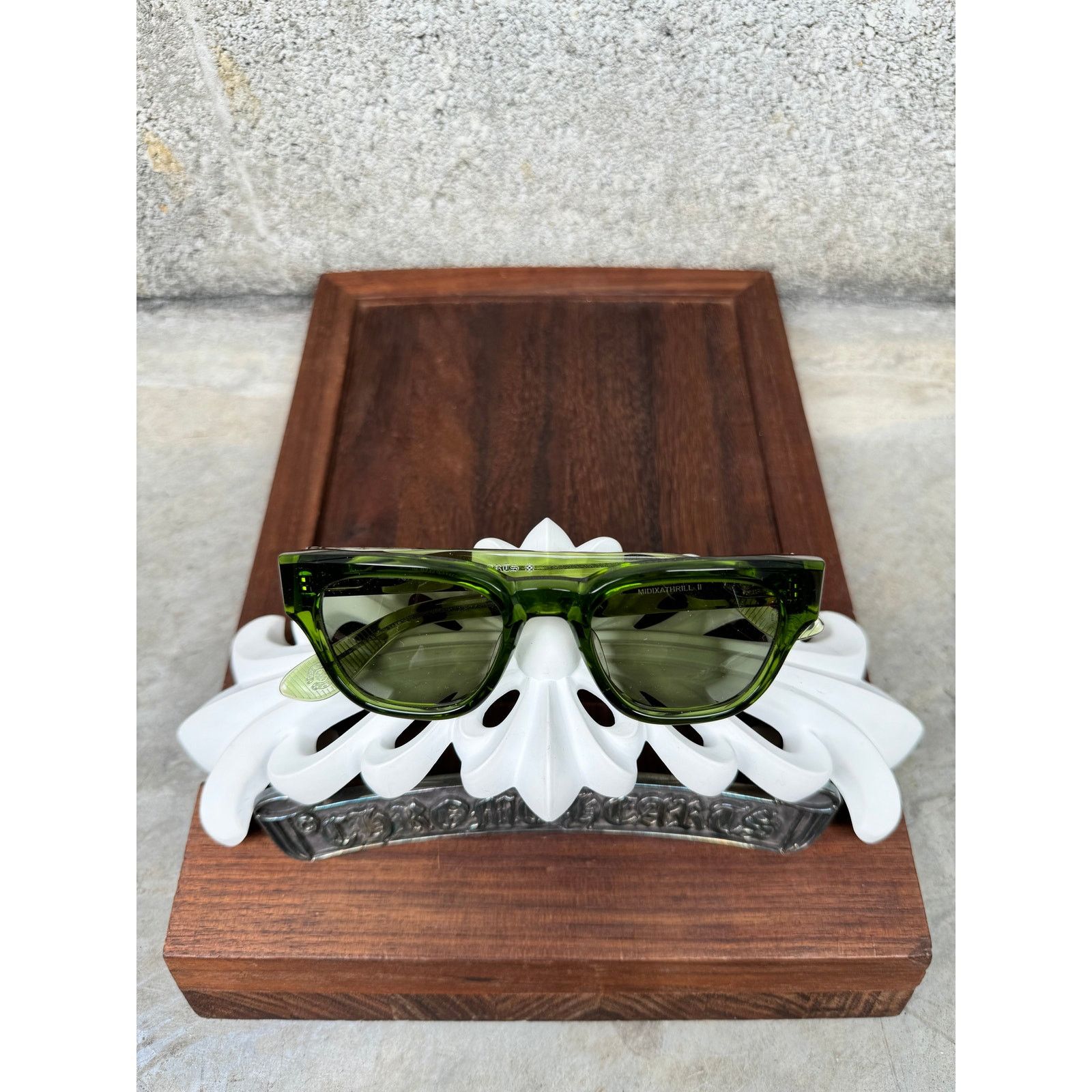 Chrome Hearts Chrome Hearts “Midixathrill II” 1/1 Green Glasses