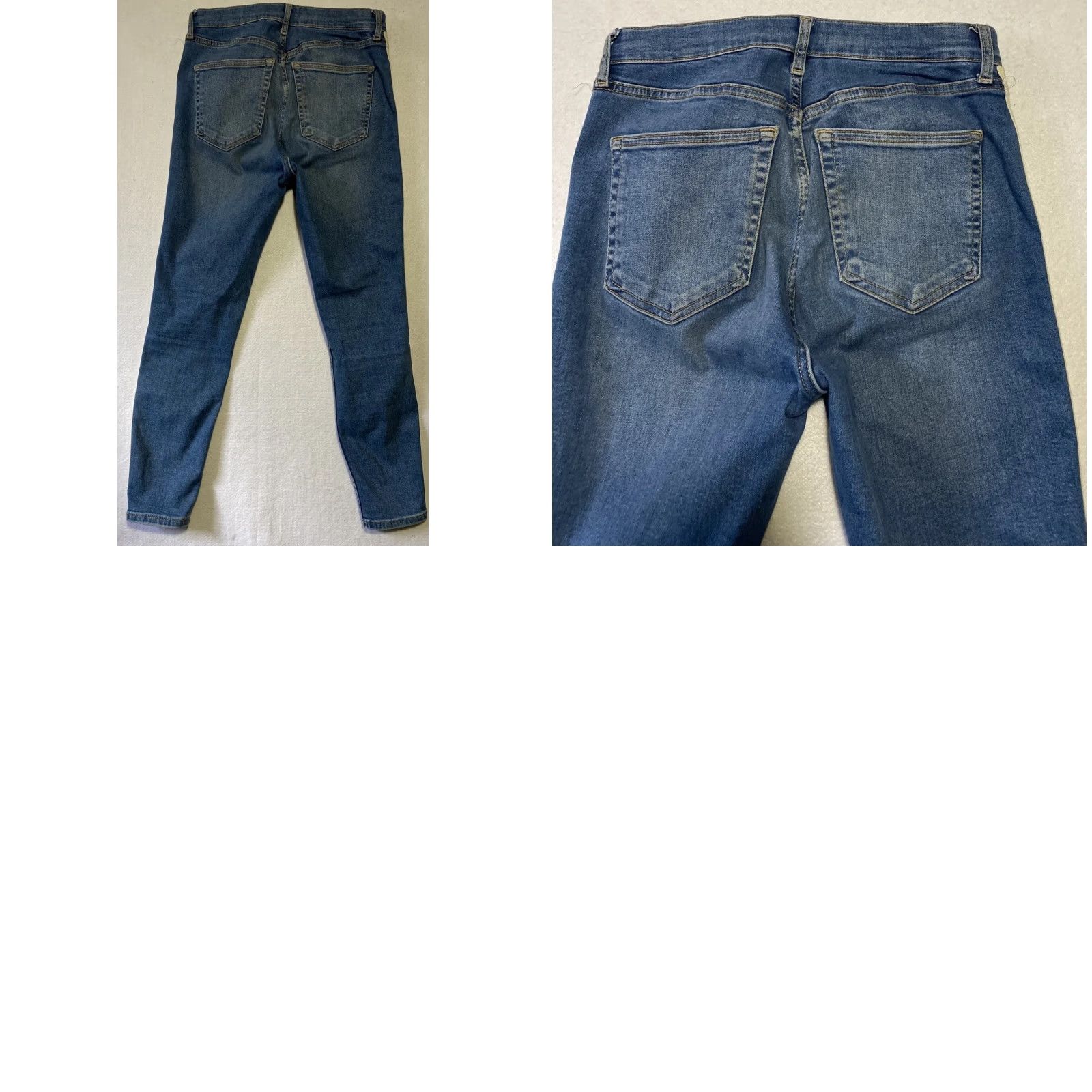 Topshop Topshop Jamie Moto Mid Rise Skinny Jeans Women 30 Blue Denim Slim Jeans 28-10 Regular Inseam 24 Womens Size 30" / US 8 / IT 44 - 8 Thumbnail