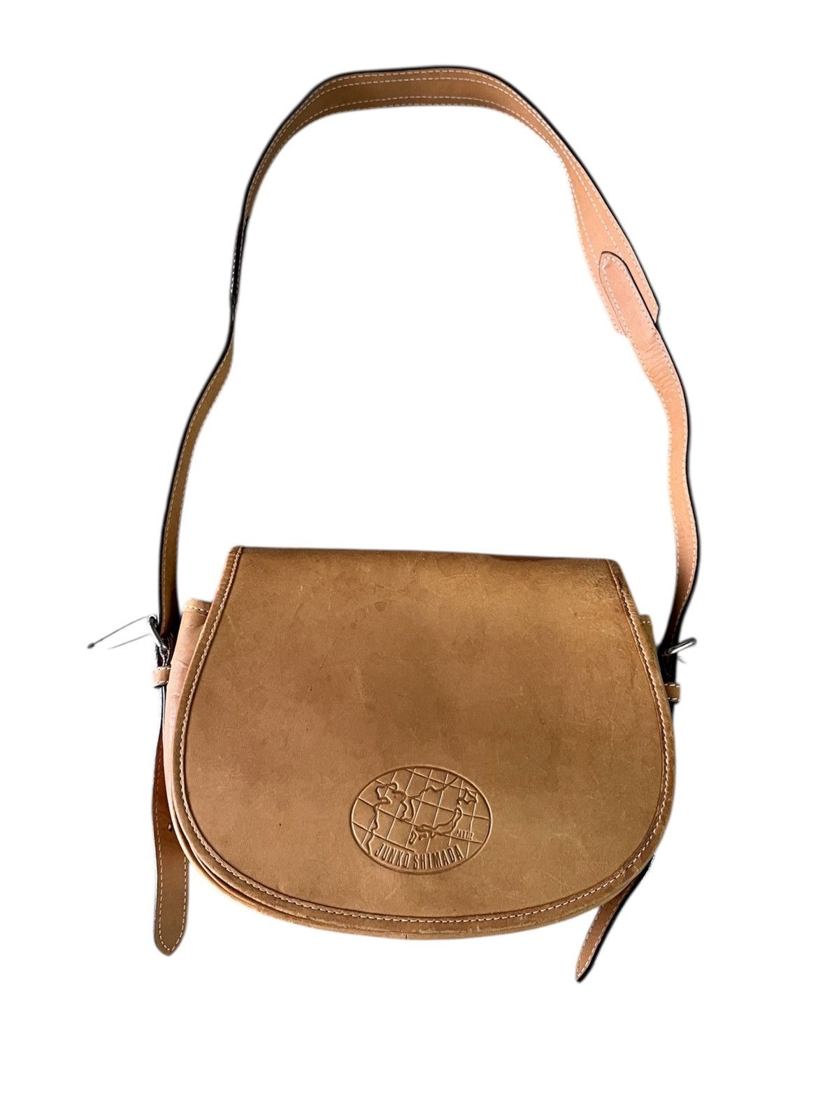 Junko Shimada × Leather Vintage Junko Shimada Part 2 Patina Suede Leather Sling Bag Size ONE SIZE - 1 Thumbnail