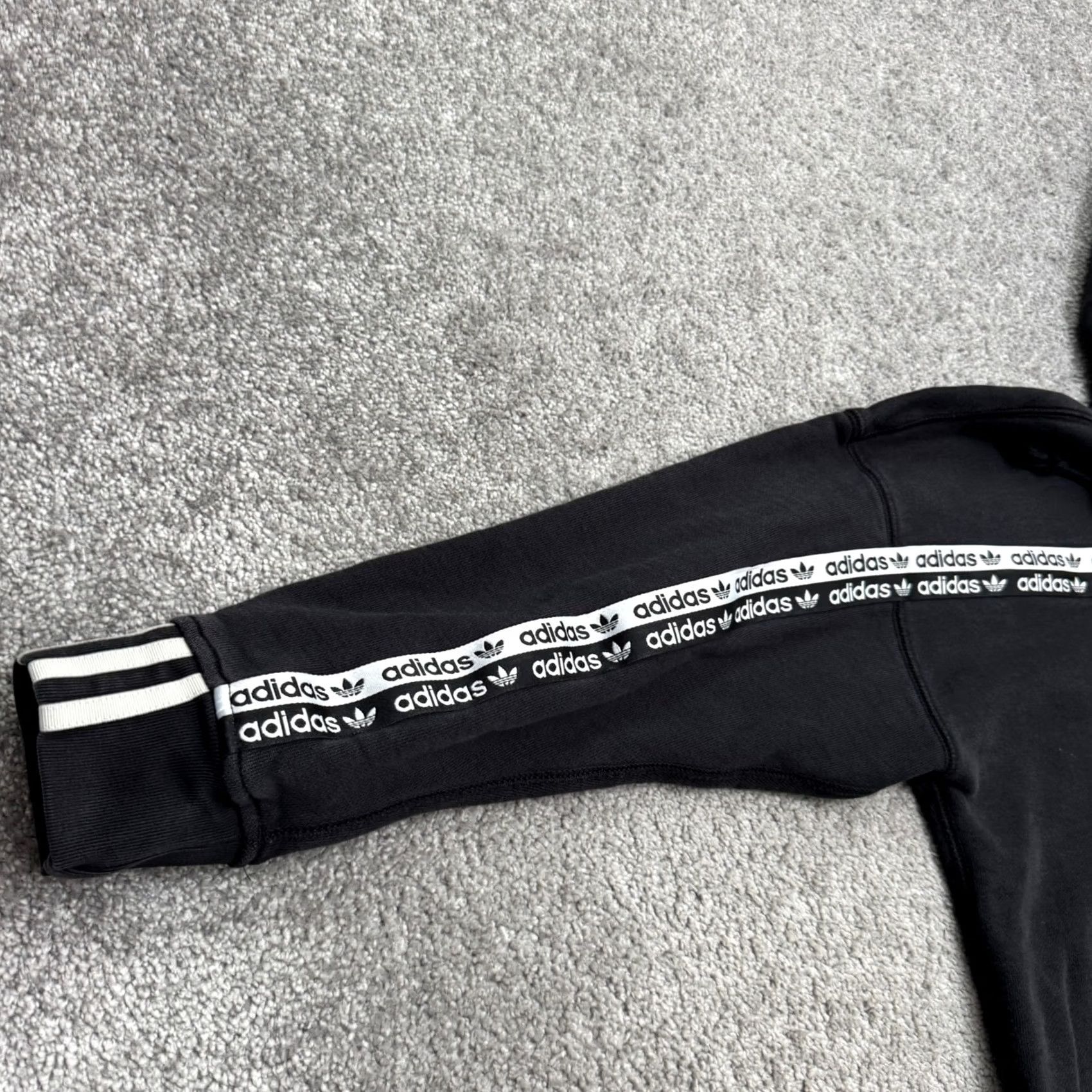Adidas Adidas Hoodie Pullover Sweatshirt Black Small Womens Cotton Activewear Ryv Tape Size S / US 4 / IT 40 - 5 Thumbnail