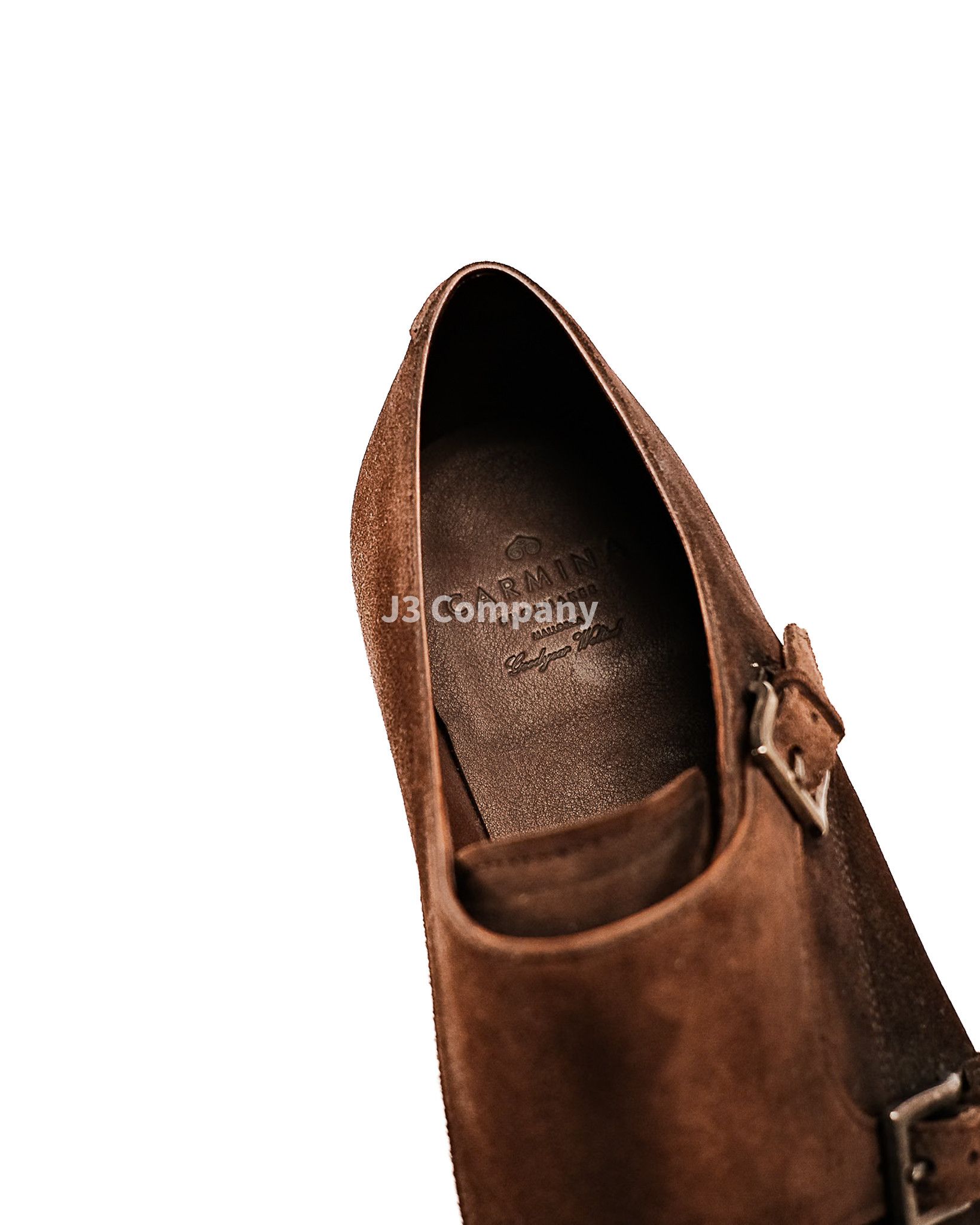 Carmina Carmina Double Monk Strap Shoes Suede Brown Size US 11 / EU 44 - 4 Thumbnail