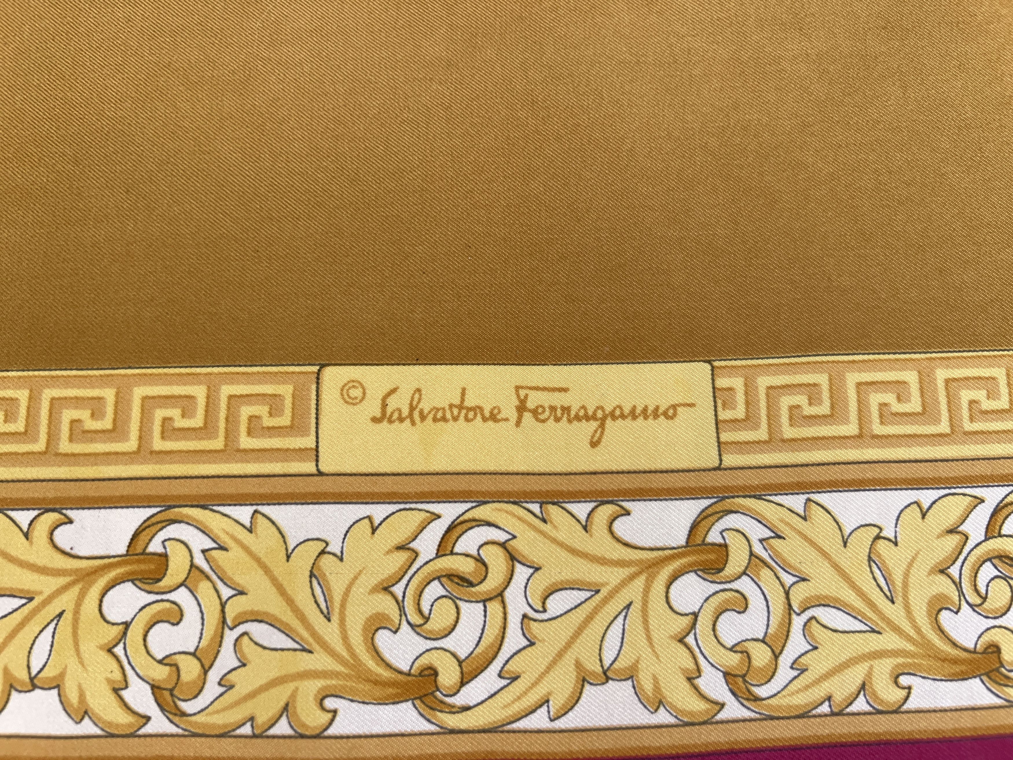 Designer × Salvatore Ferragamo Salvatore Ferragamo Multicolor Silk Scarf Parrots Birds Size ONE SIZE - 2 Thumbnail
