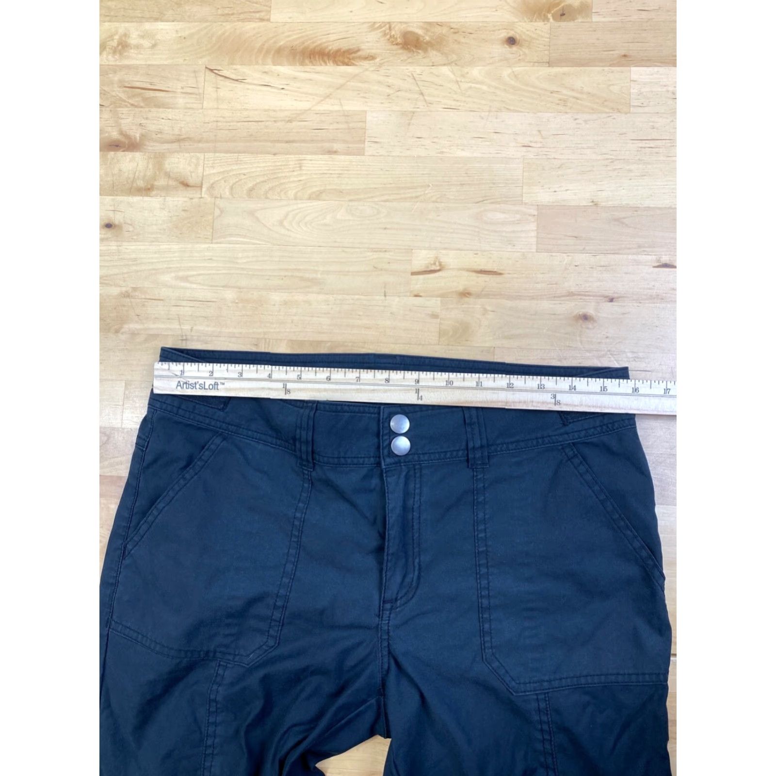 Prana prAna Pants Black Womens 10 Casual Outdoor Hiking Camping 10179 Size 32" / US 10 / IT 46 - 6 Thumbnail