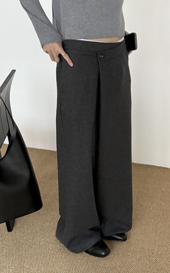 Japanese Brand × Vintage Cleanfit retro fashion premium wrap wool pants Size US 28 / EU 44 - 2 Thumbnail
