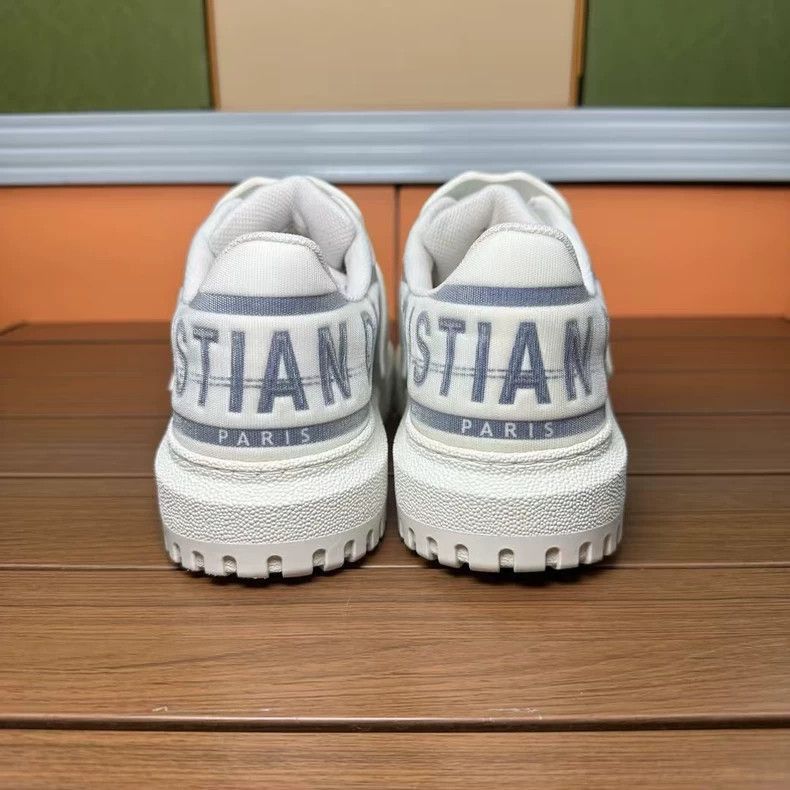 Dior Dior White and Blue Sneakers Size 36.5-2506 Size US 6.5 / IT 36.5 - 5 Thumbnail